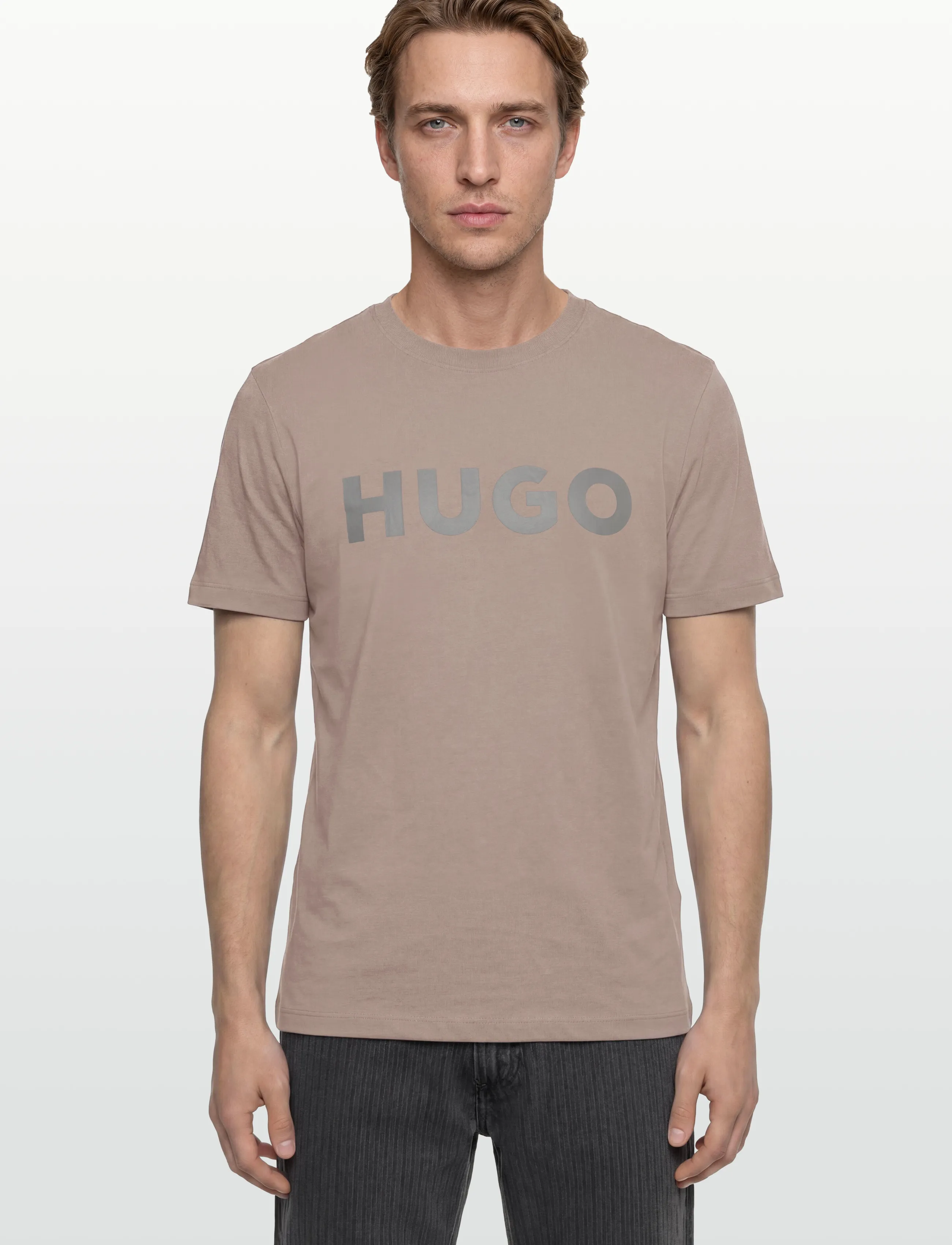 HUGO - Dulivio - kortärmade t-shirts - light/pastel brown - 3