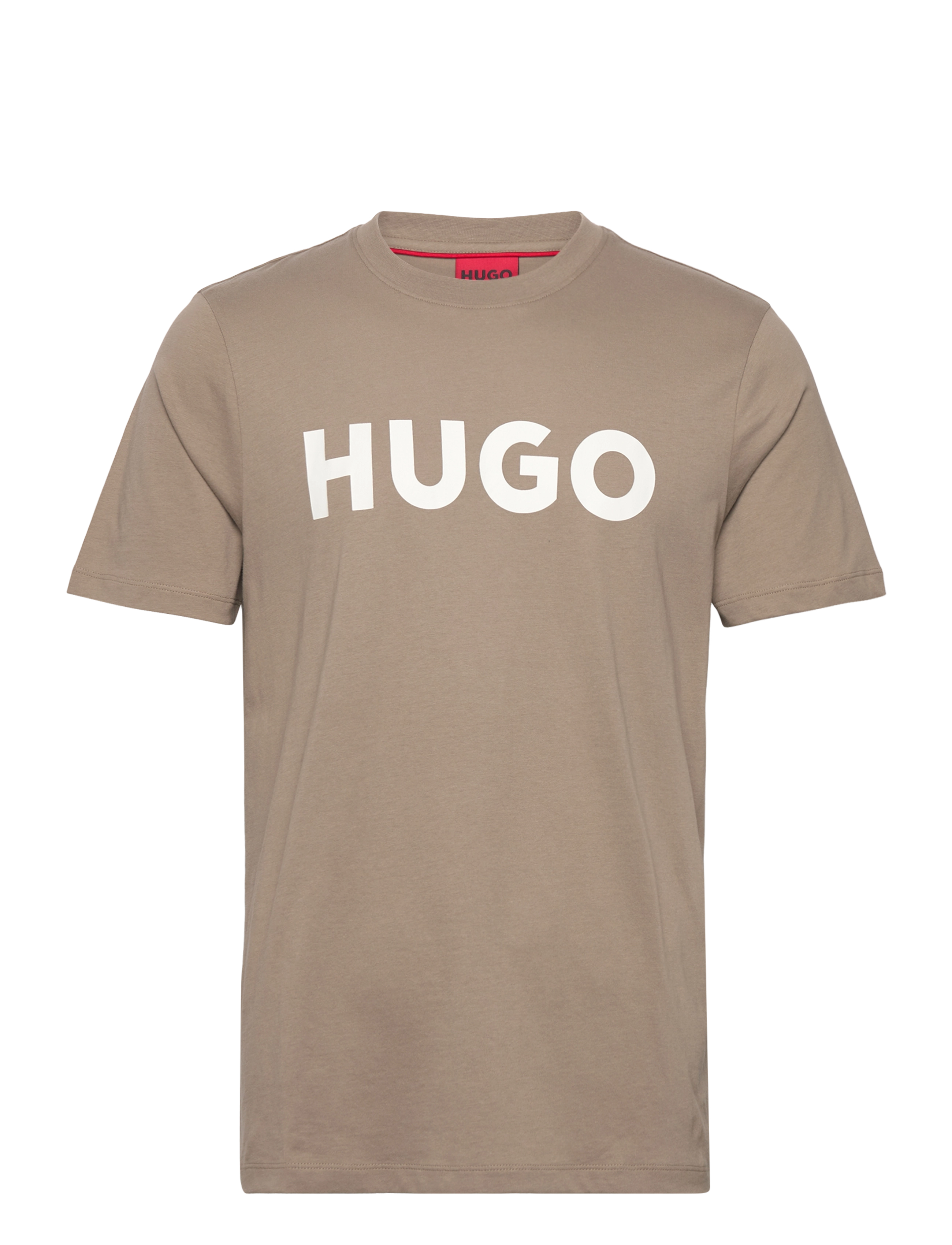 HUGO Dulivio - T-Shirts - MEDIUM BROWN / beige