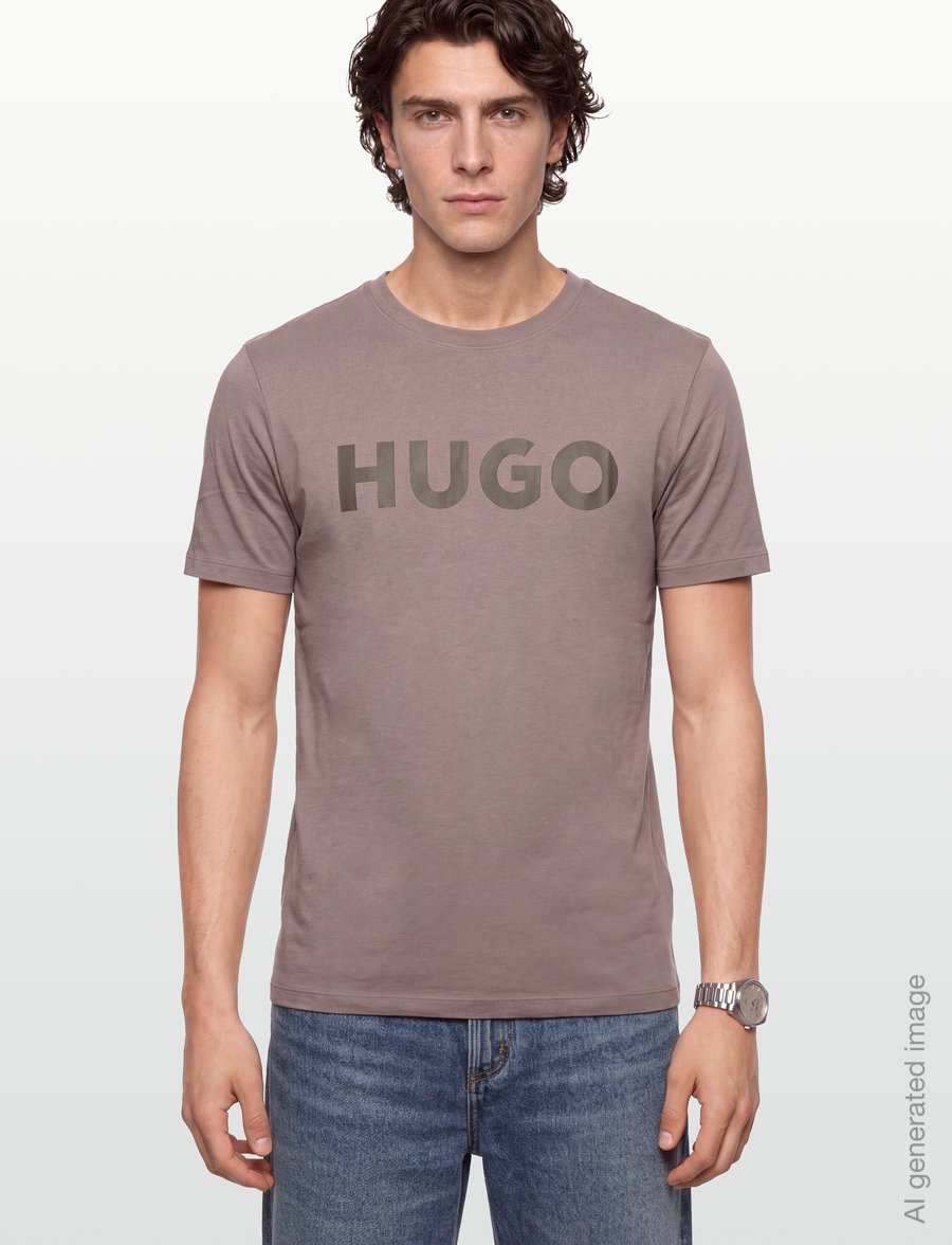 HUGO - Dulivio - lühikeste varrukatega t-särgid - rust/copper - 3