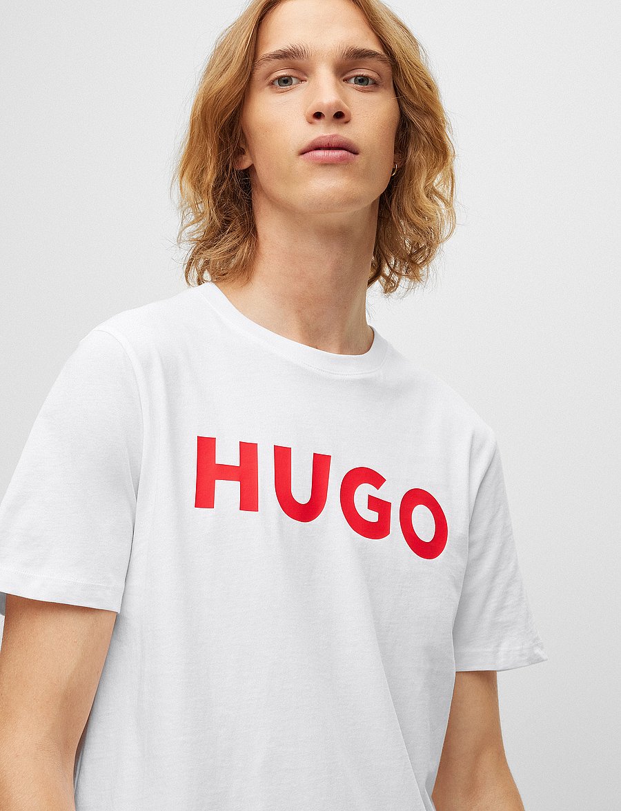 HUGO - Dulivio - lühikeste varrukatega t-särgid - white - 3