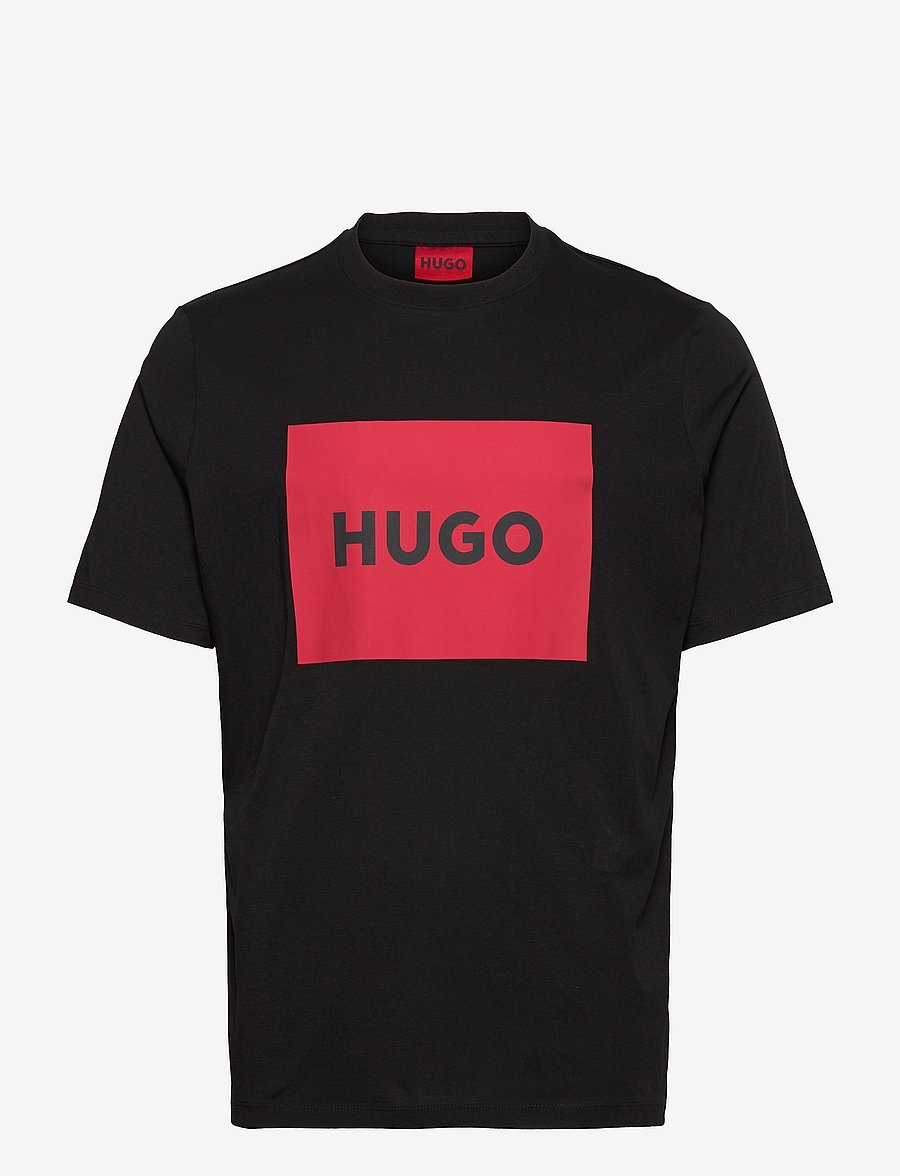 HUGO - Dulive222 - lühikeste varrukatega t-särgid - black - 1