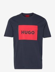 HUGO - Dulive222 - kortärmade t-shirts - dark blue - 0