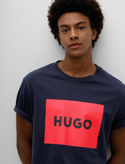 HUGO - Dulive222 - short-sleeved t-shirts - dark blue - 3