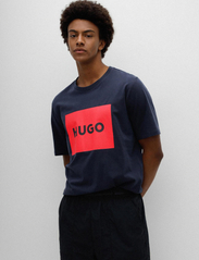 HUGO - Dulive222 - short-sleeved t-shirts - dark blue - 4