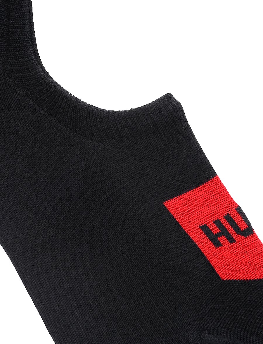 HUGO - 2P LOW CUT LABEL CC - multipack socks - black - 1