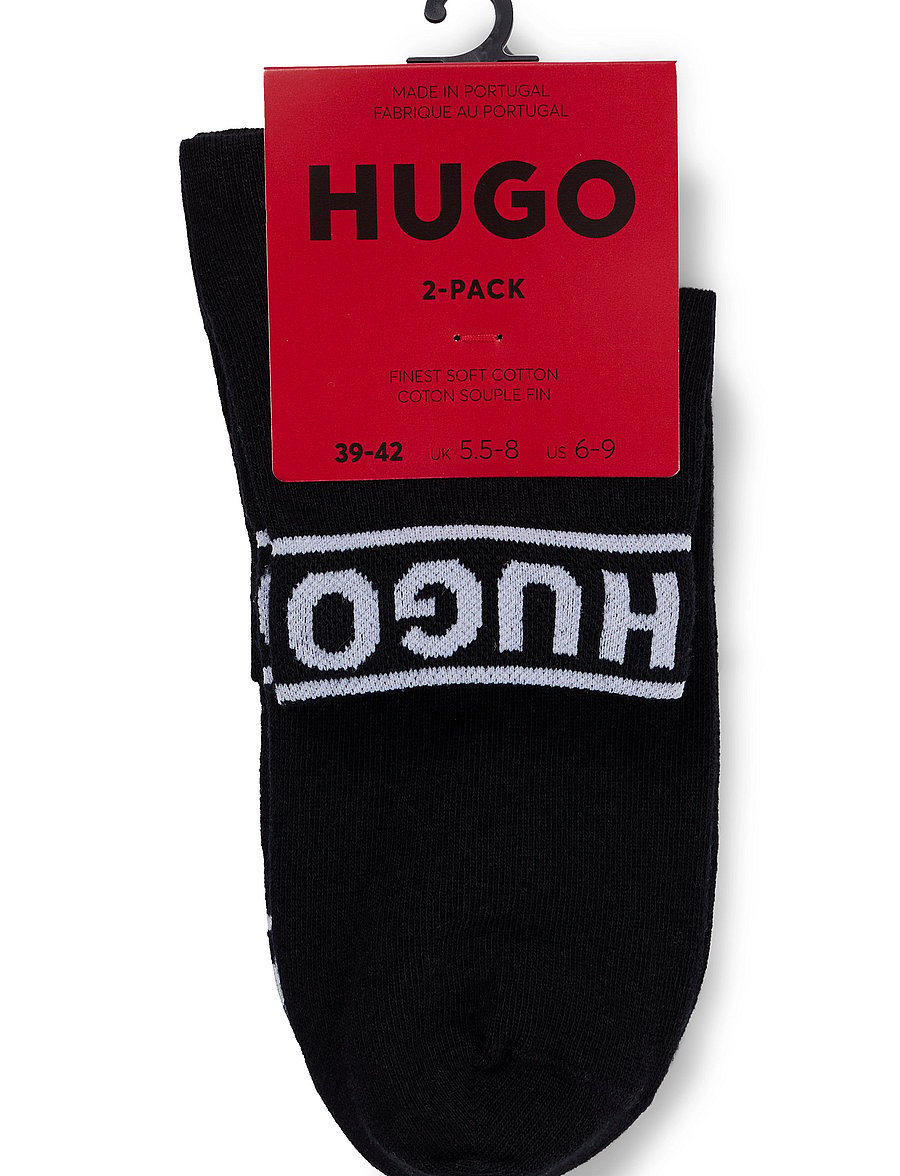 HUGO - 2P SH LOGO CC W - sneackersocken - black - 1