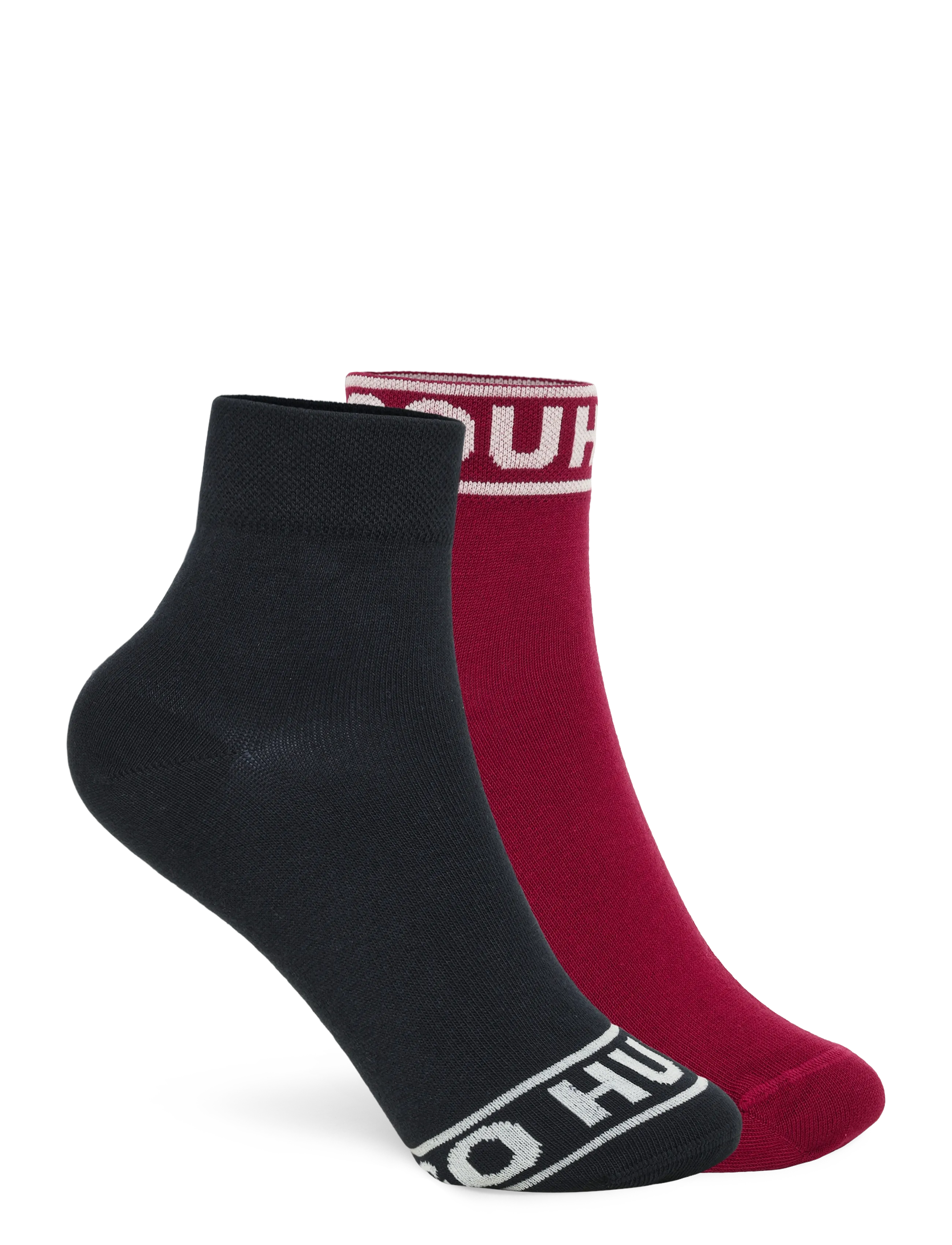 HUGO - 2P SH LOGO CC W - ankelstrømper - open red - 1