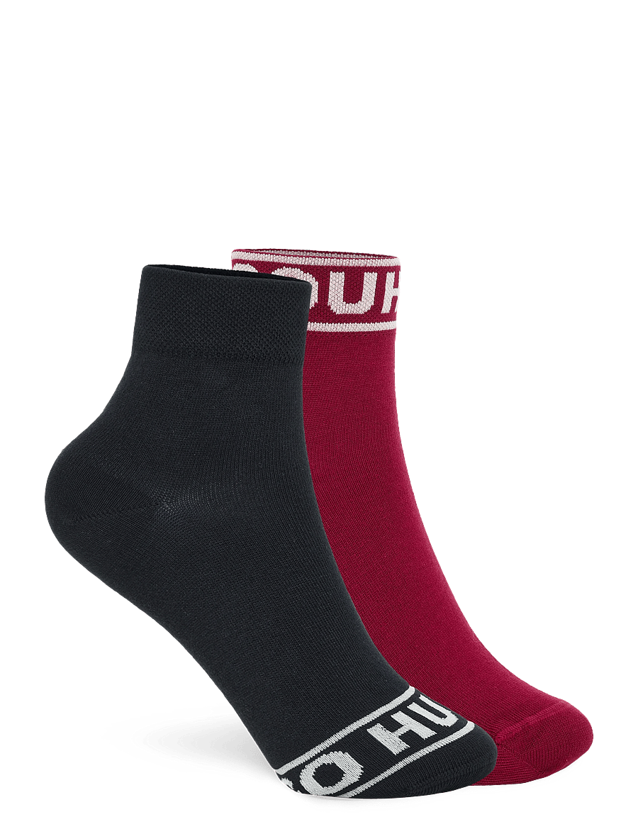 HUGO - 2P SH LOGO CC W - ankelstrømper - open red - 1