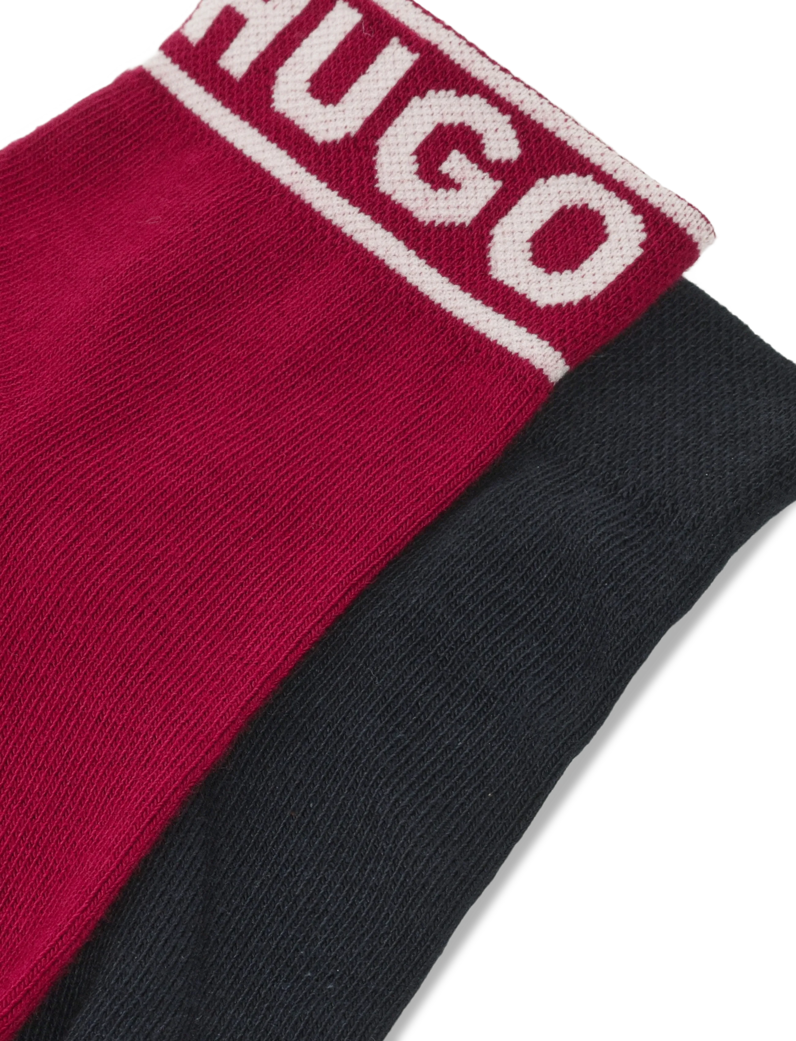 HUGO - 2P SH LOGO CC W - ankelstrømper - open red - 2