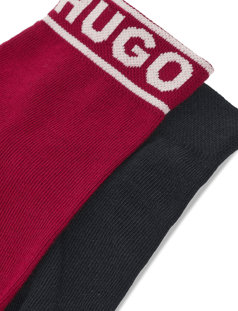 HUGO - 2P SH LOGO CC W - ankelstrømper - open red - 2