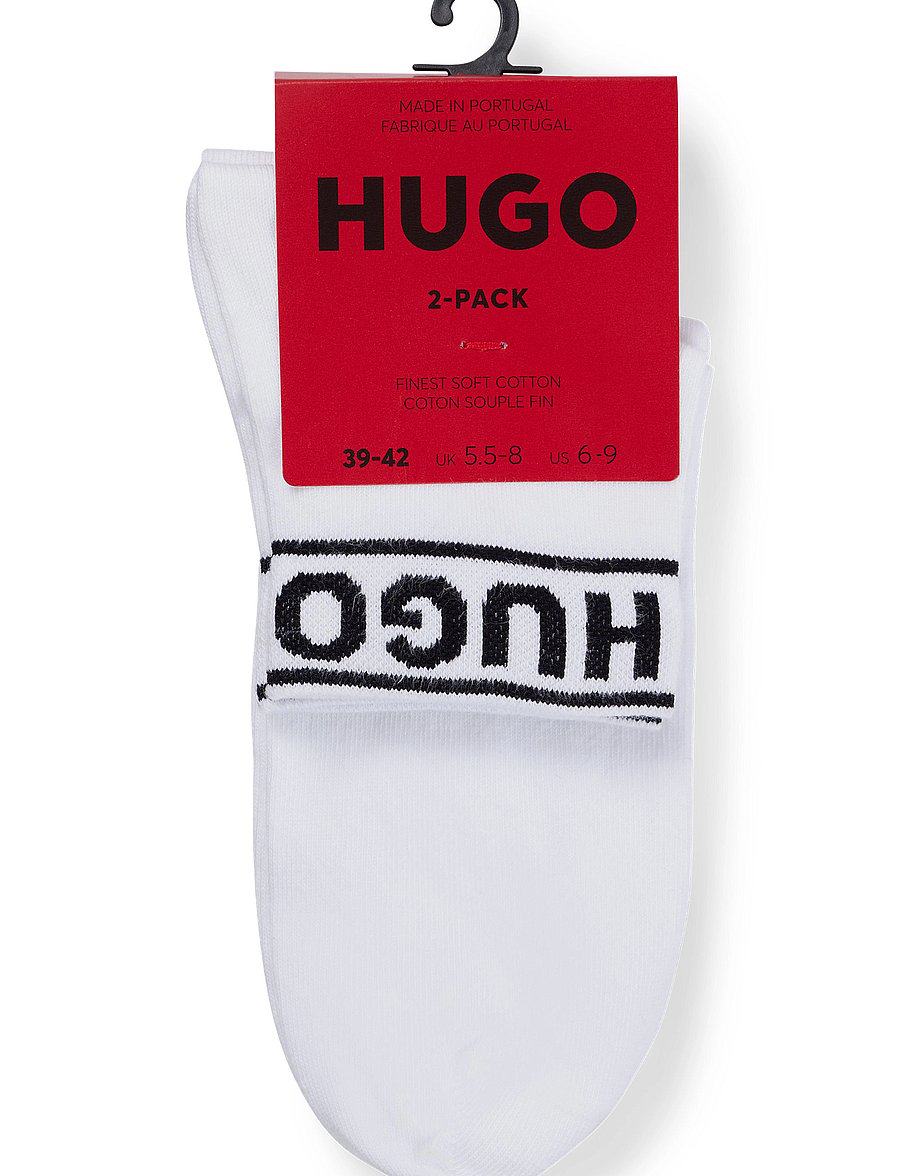 HUGO - 2P SH LOGO CC W - trumpos kojinaitės - white - 1