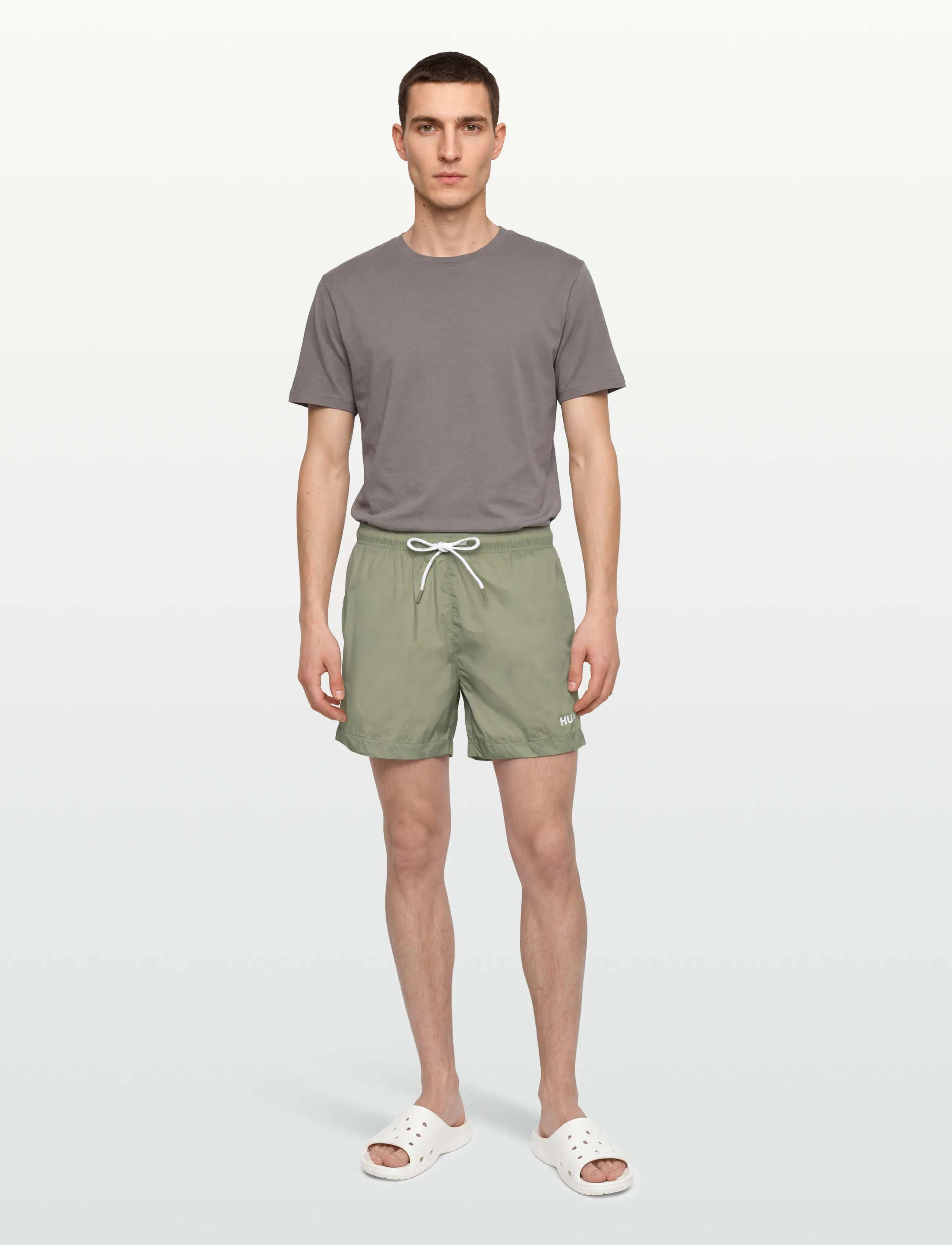 HUGO - HAITI - swim shorts - dark green - 0