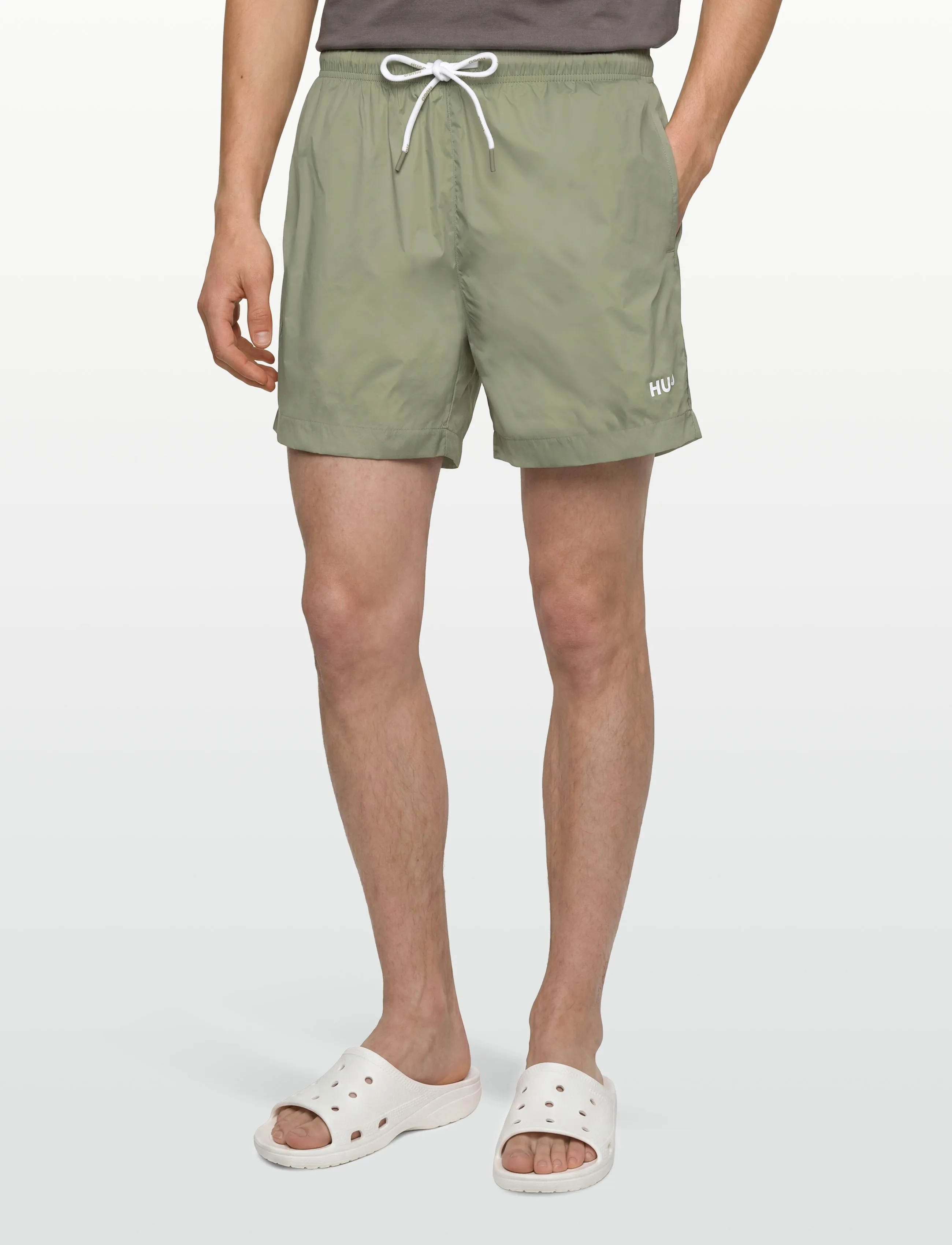 HUGO - HAITI - swim shorts - dark green - 3