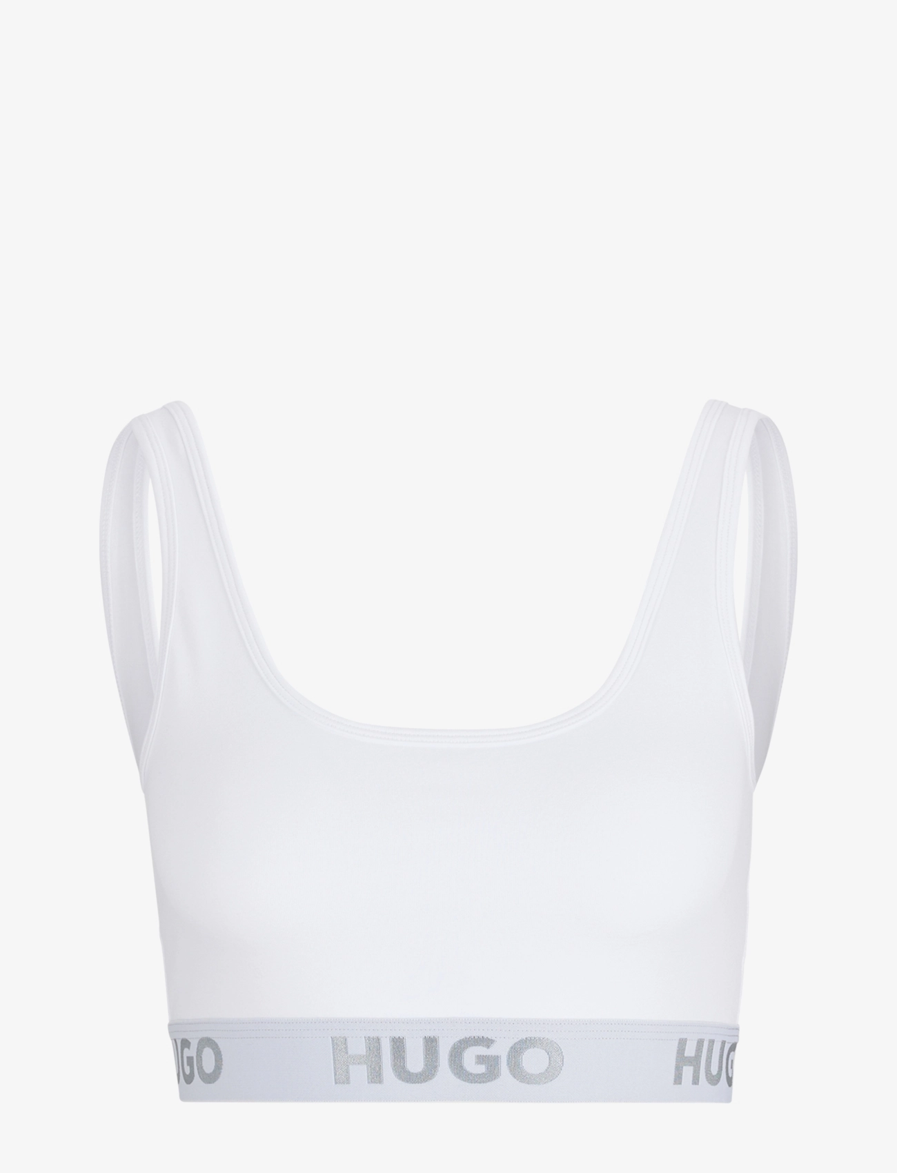 HUGO Bralette Sporty Logo Weiß - XS - Damen