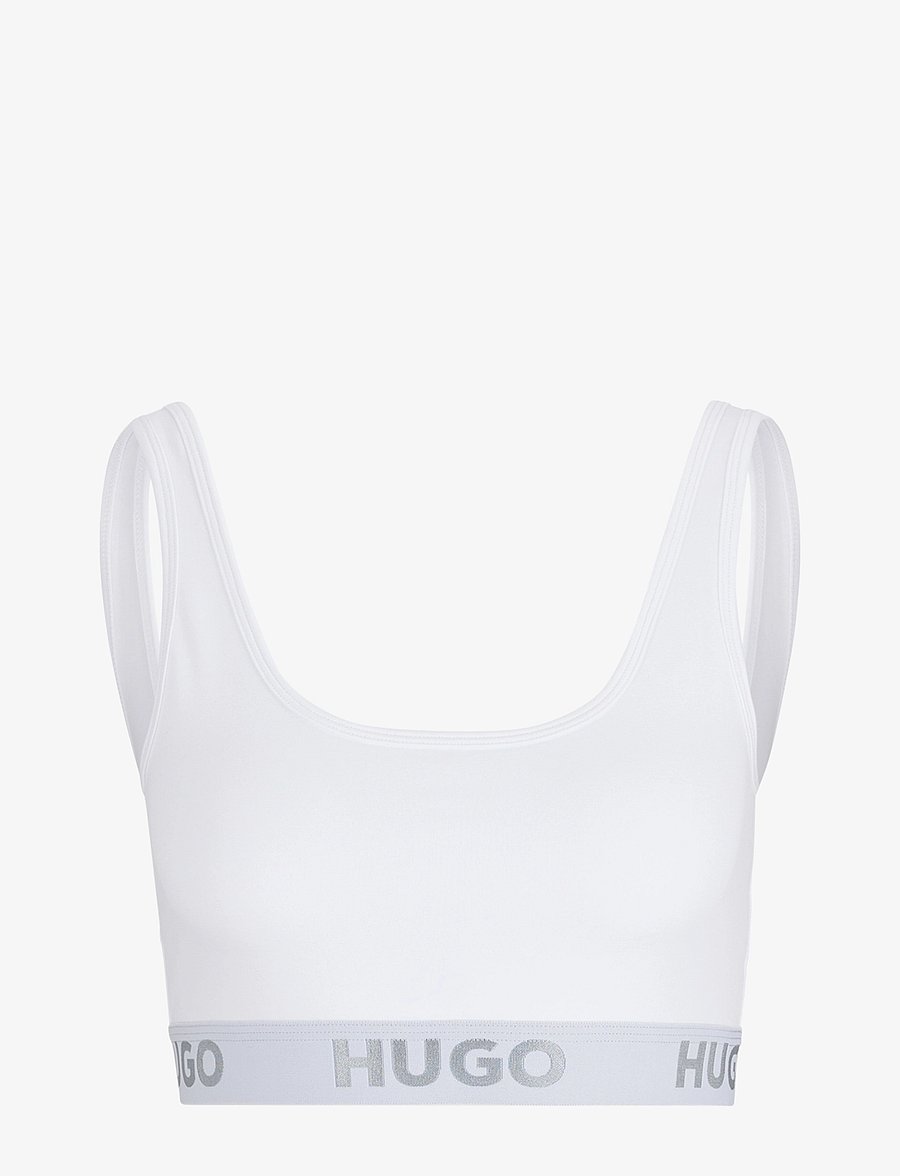 HUGO - BRALETTE SPORTY LOGO - tanktopbeha's - white - 1