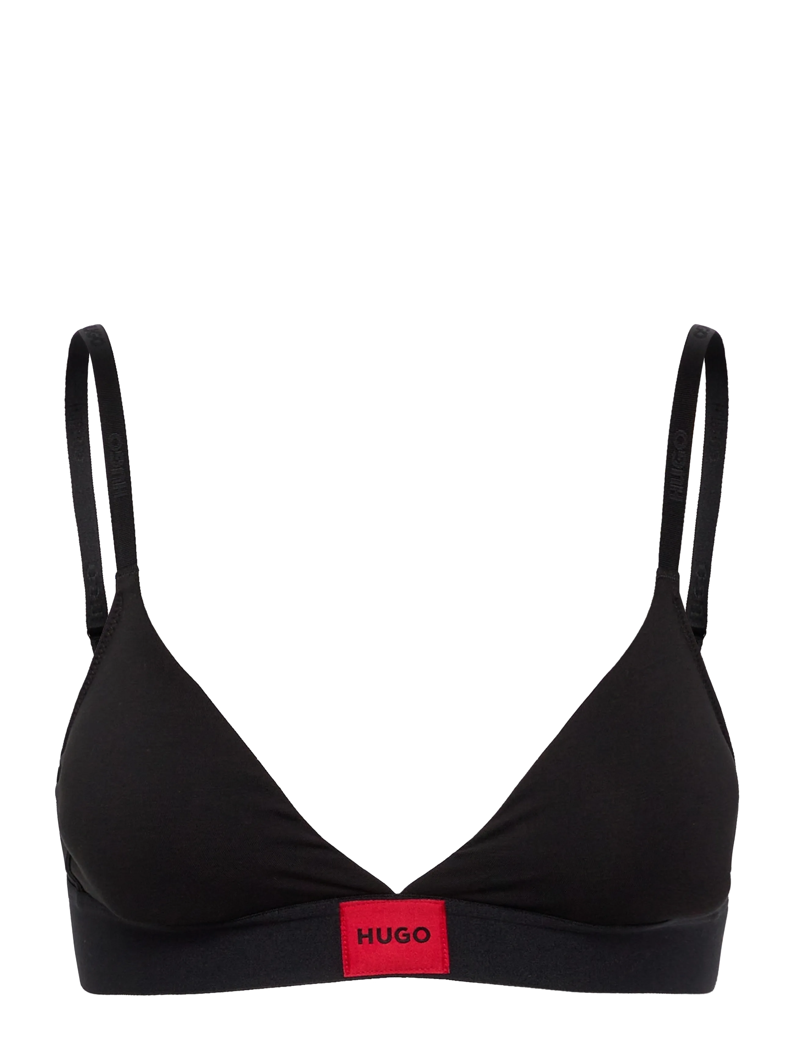 HUGO Triangle Red Label, Kvinder, Trekant Bralette, Sort, Str: S