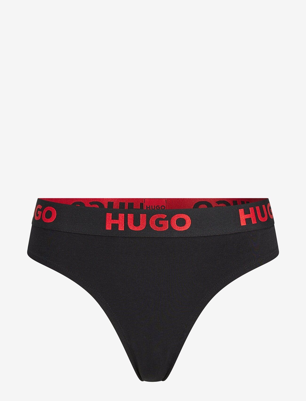 HUGO - THONG SPORTY LOGO - stringid - black - 0