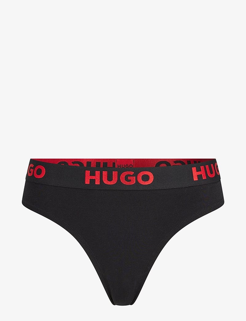 HUGO - THONG SPORTY LOGO - stringid - black - 0