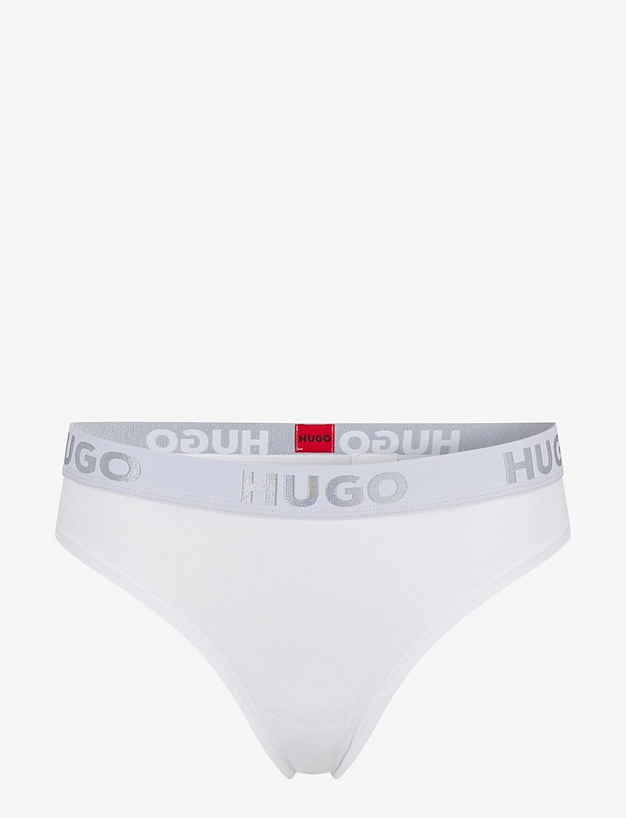 HUGO - THONG SPORTY LOGO - thongs - white - 0