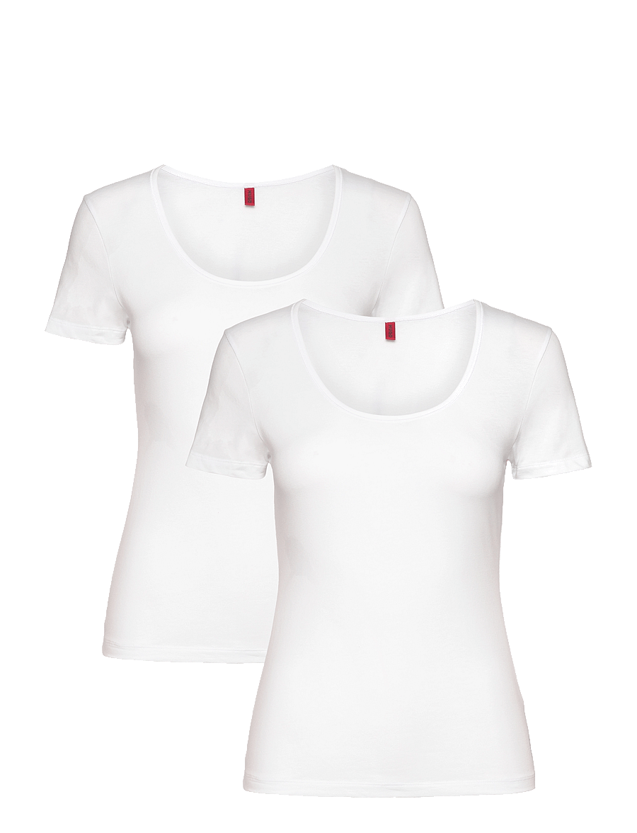 HUGO - TWIN T-SHIRT RN - t-särgid ja topid - white - 0