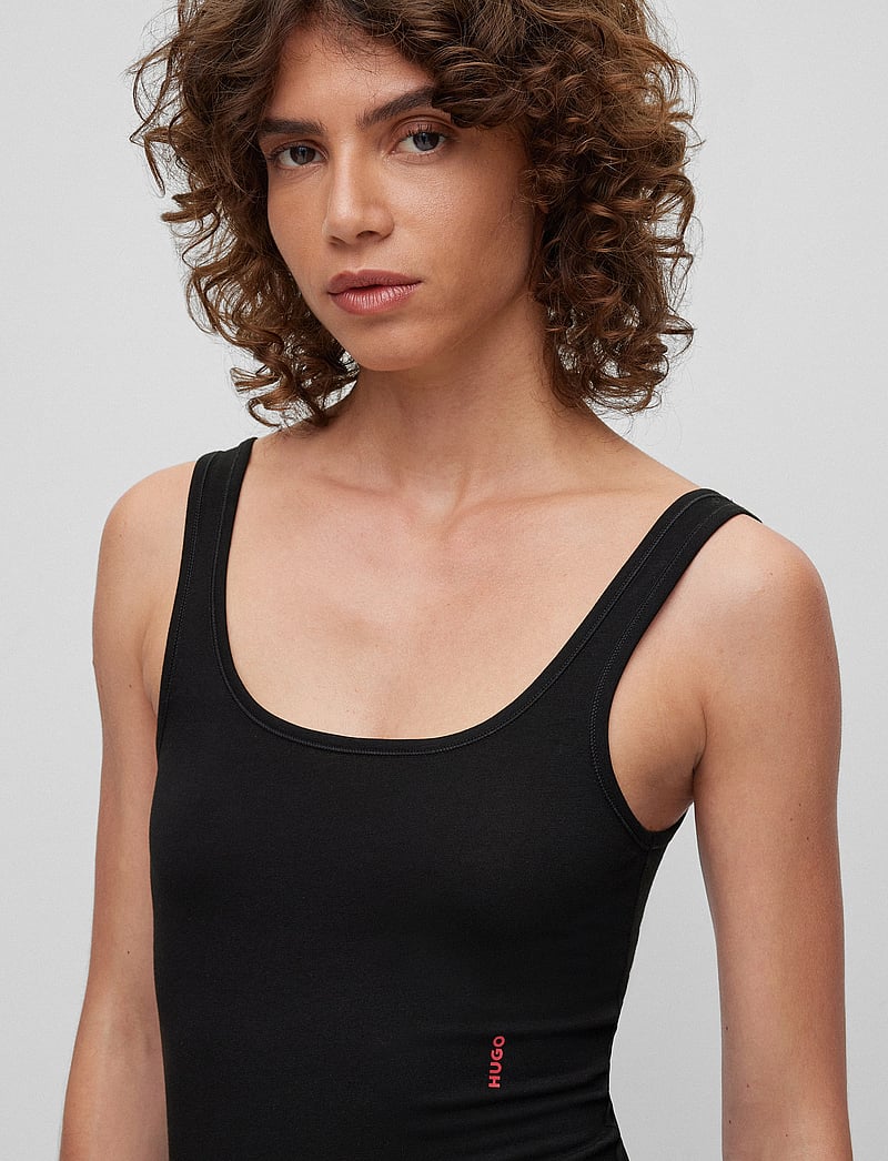 HUGO - TWIN VEST - sleeveless tops - black - 1