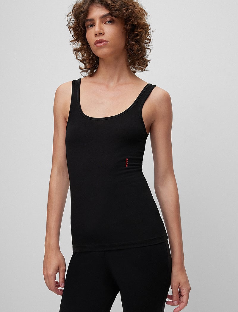 HUGO - TWIN VEST - sleeveless tops - black - 2