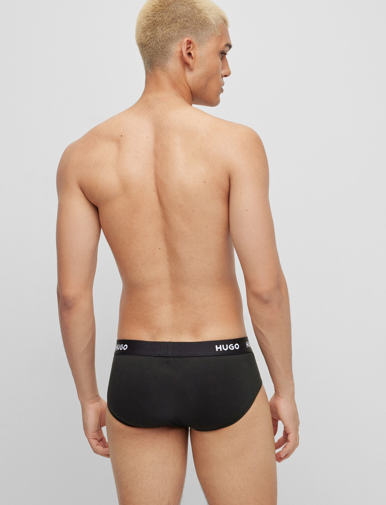 HUGO - HIPBRIEF TRIPLETPACK - laveste priser - black - 2