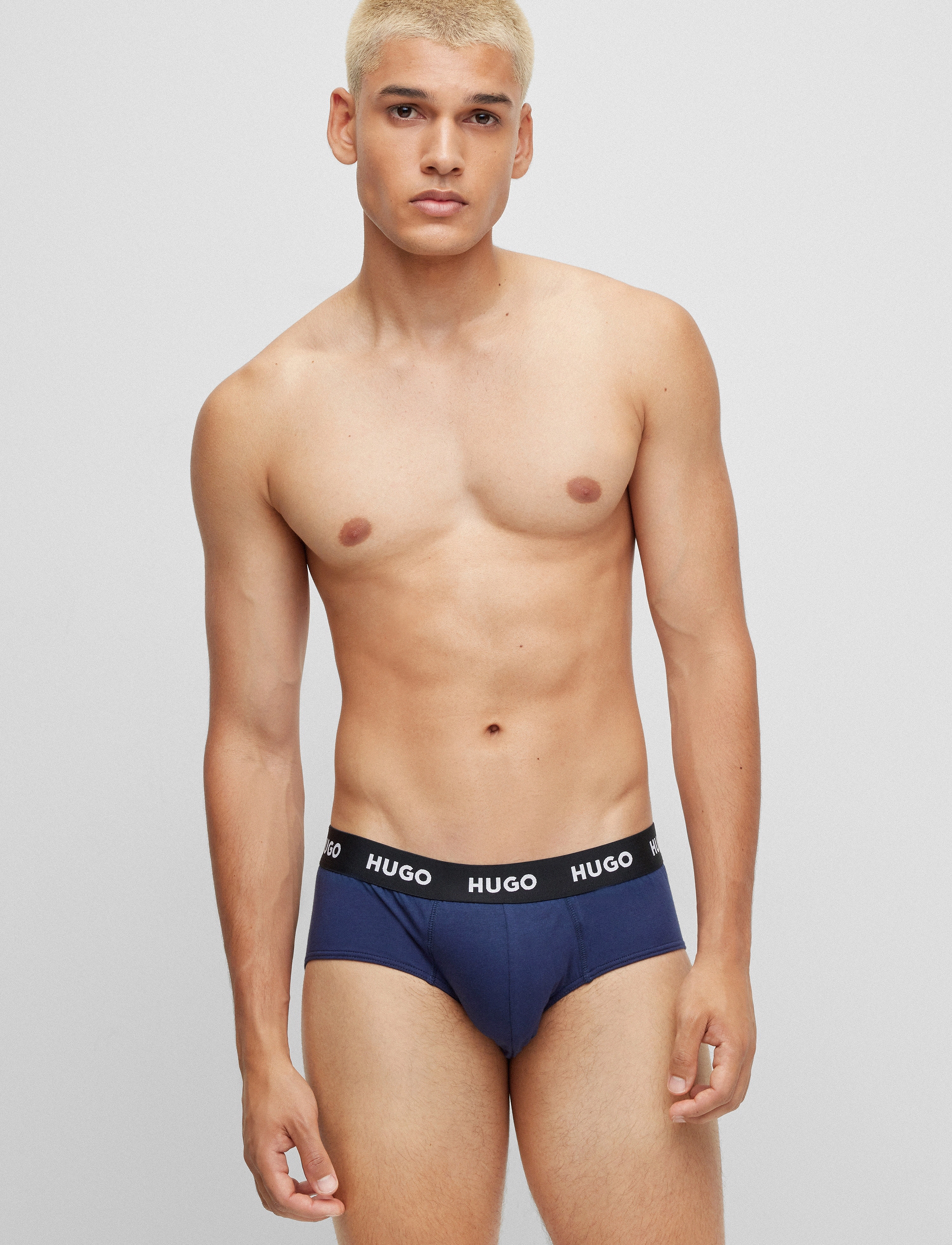HUGO HIPBRIEF TRIPLETPACK - Multipakk aluspesu - NAVY / navy