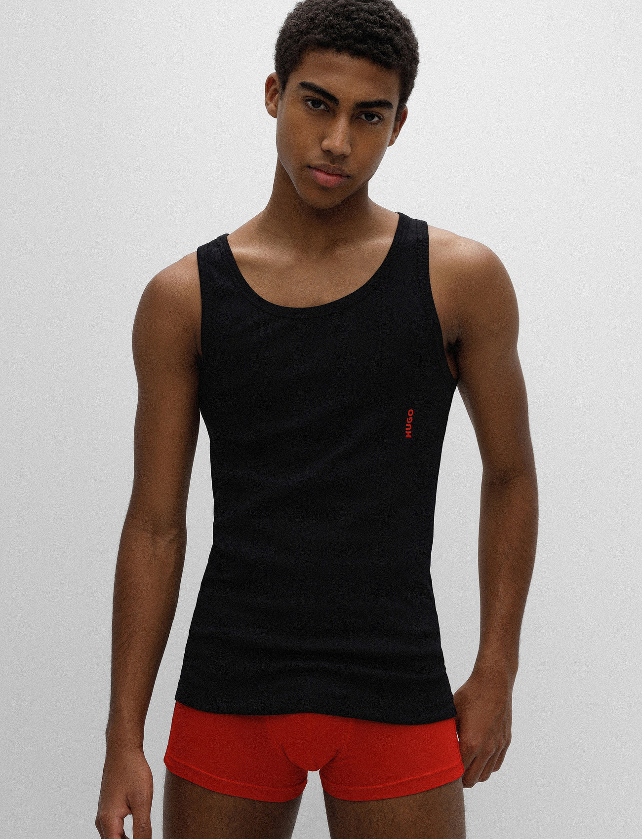 HUGO - TANK TOP TWIN PACK - laveste priser - black - 0