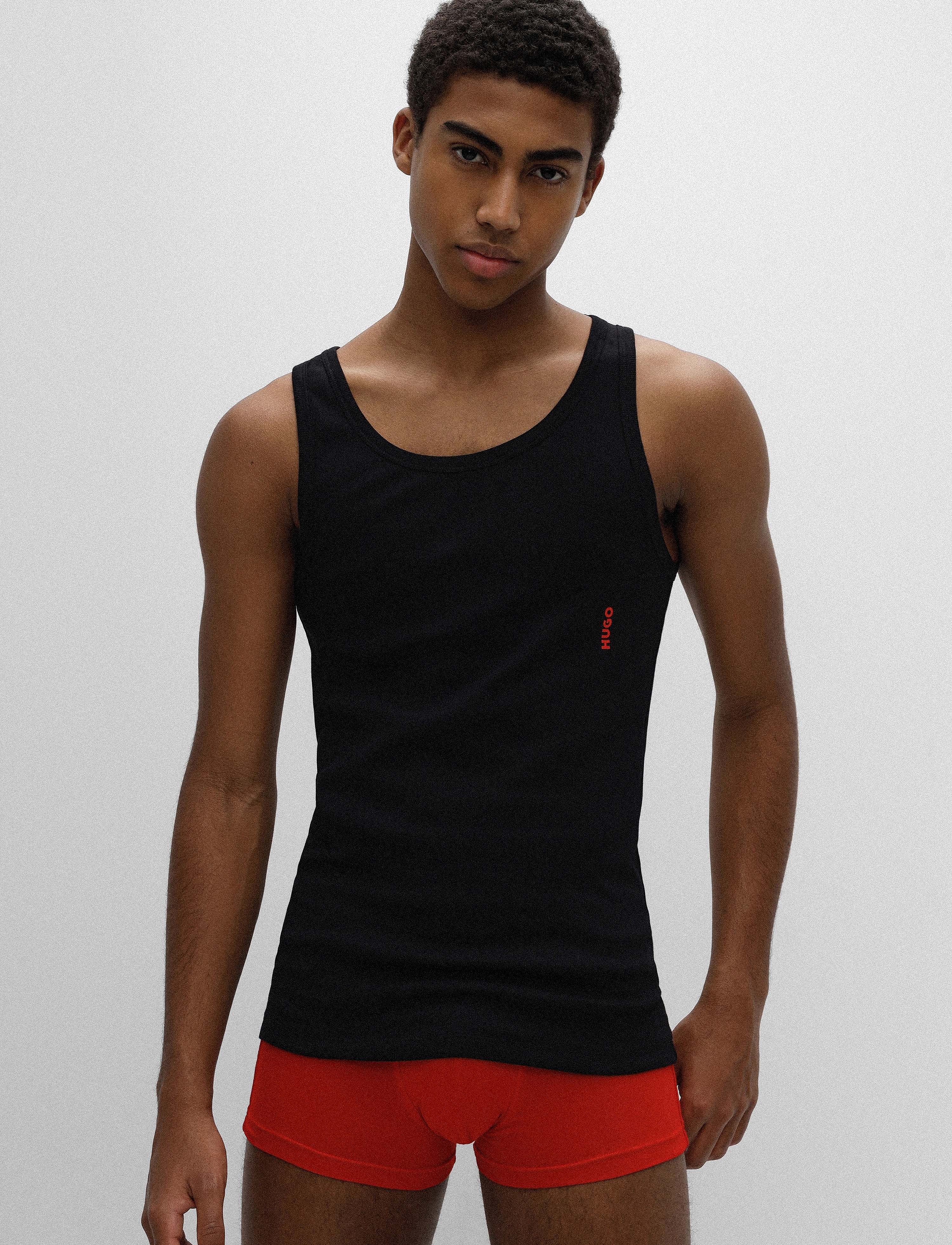 HUGO - TANK TOP TWIN PACK - black - 0