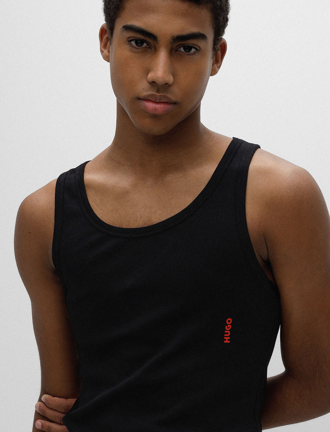 HUGO - TANK TOP TWIN PACK - laveste priser - black - 4