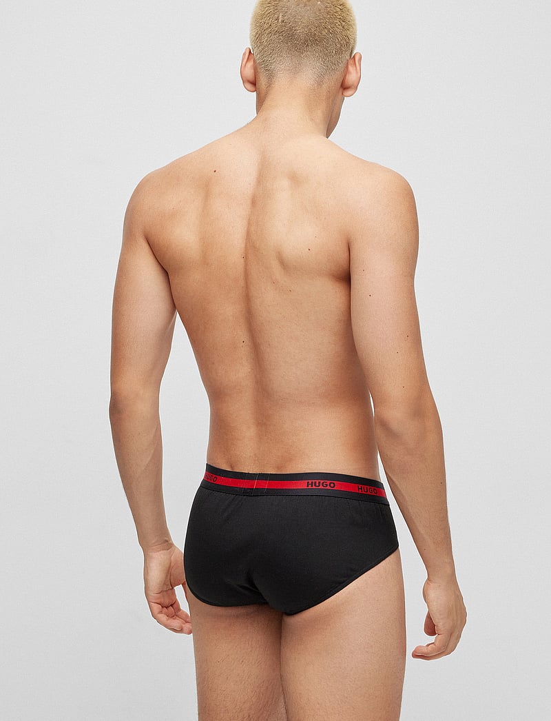 HUGO - HIP BRIEF TWIN PACK - unterhosen im multipack - black - 3