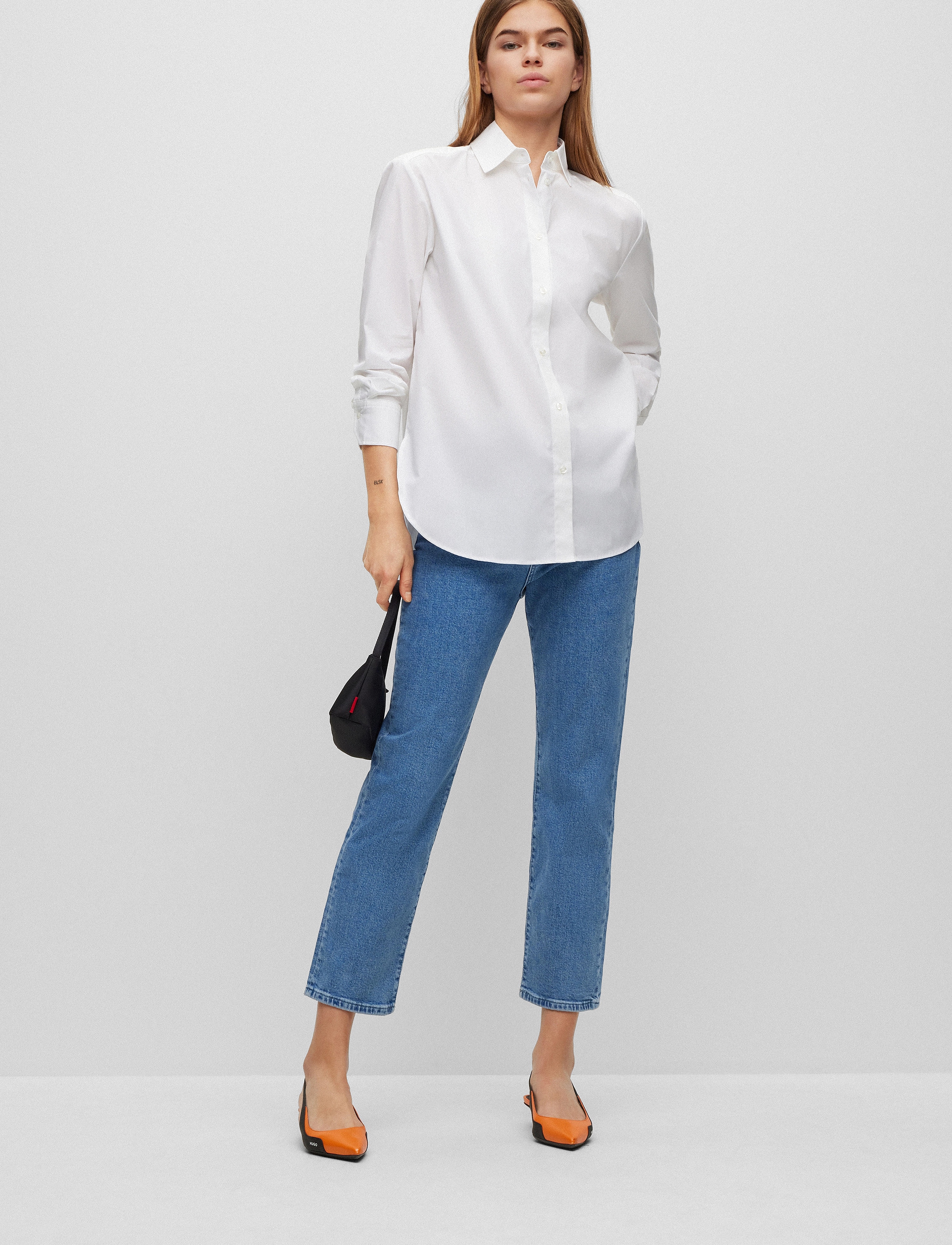 HUGO - The Boyfriend Shirt - white - 1
