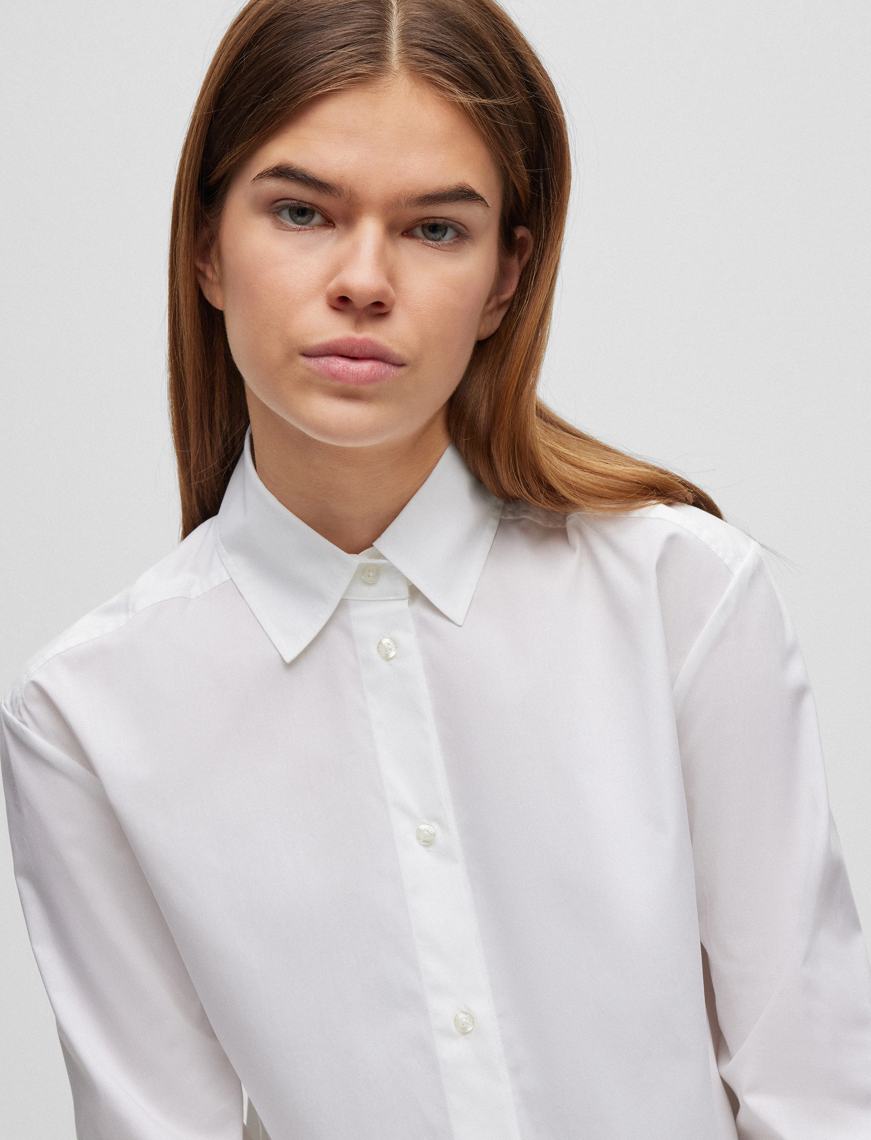 HUGO - The Boyfriend Shirt - white - 2