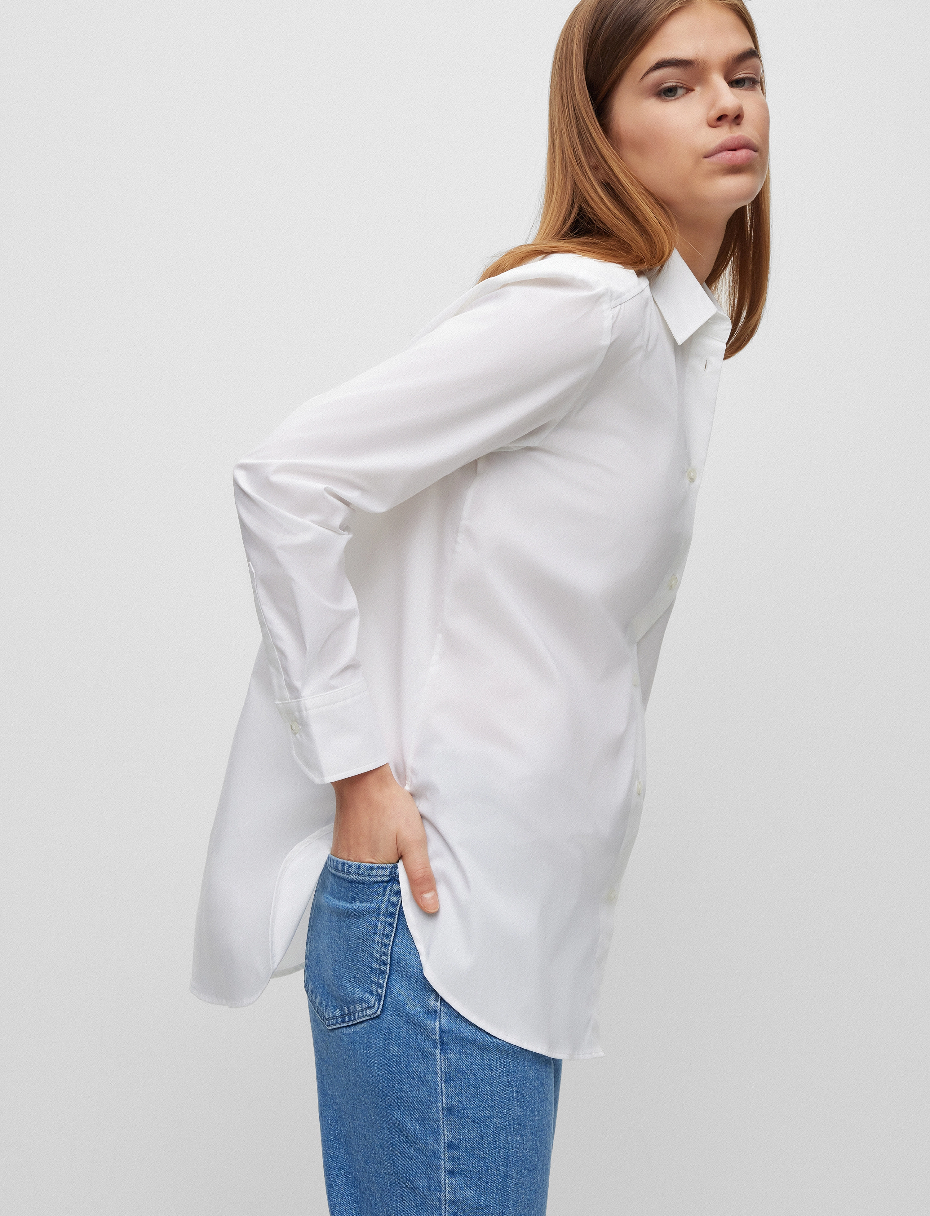 HUGO - The Boyfriend Shirt - white - 3