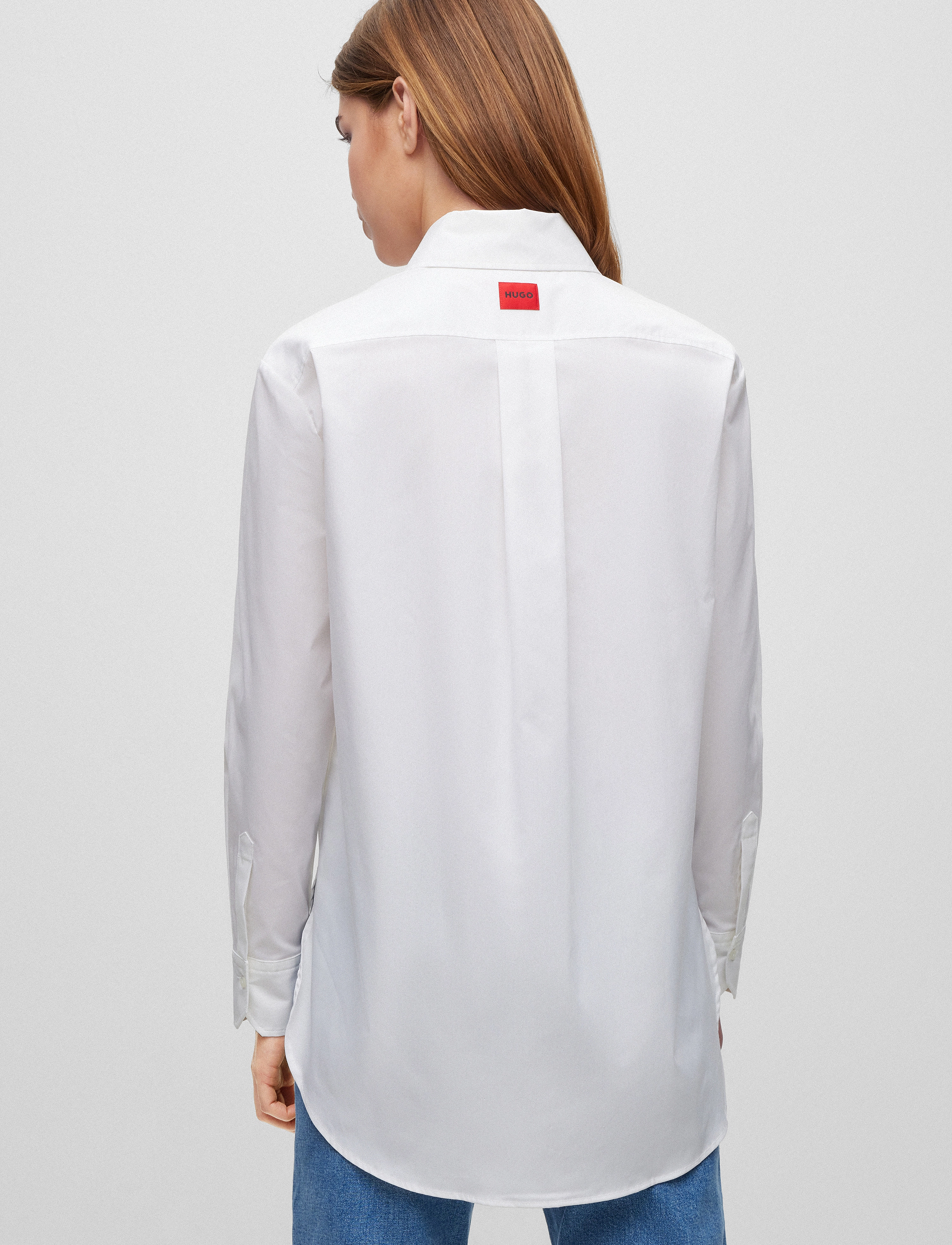 HUGO - The Boyfriend Shirt - white - 4
