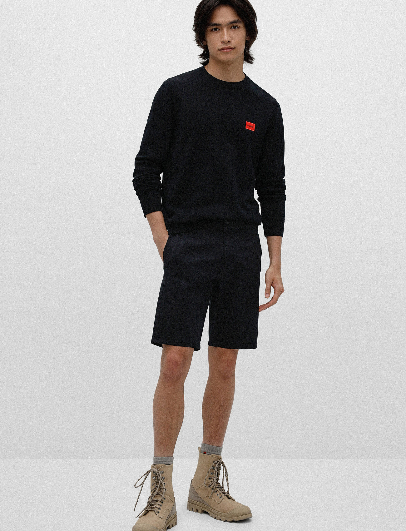 HUGO - David222SD - chinos shorts - black - 3