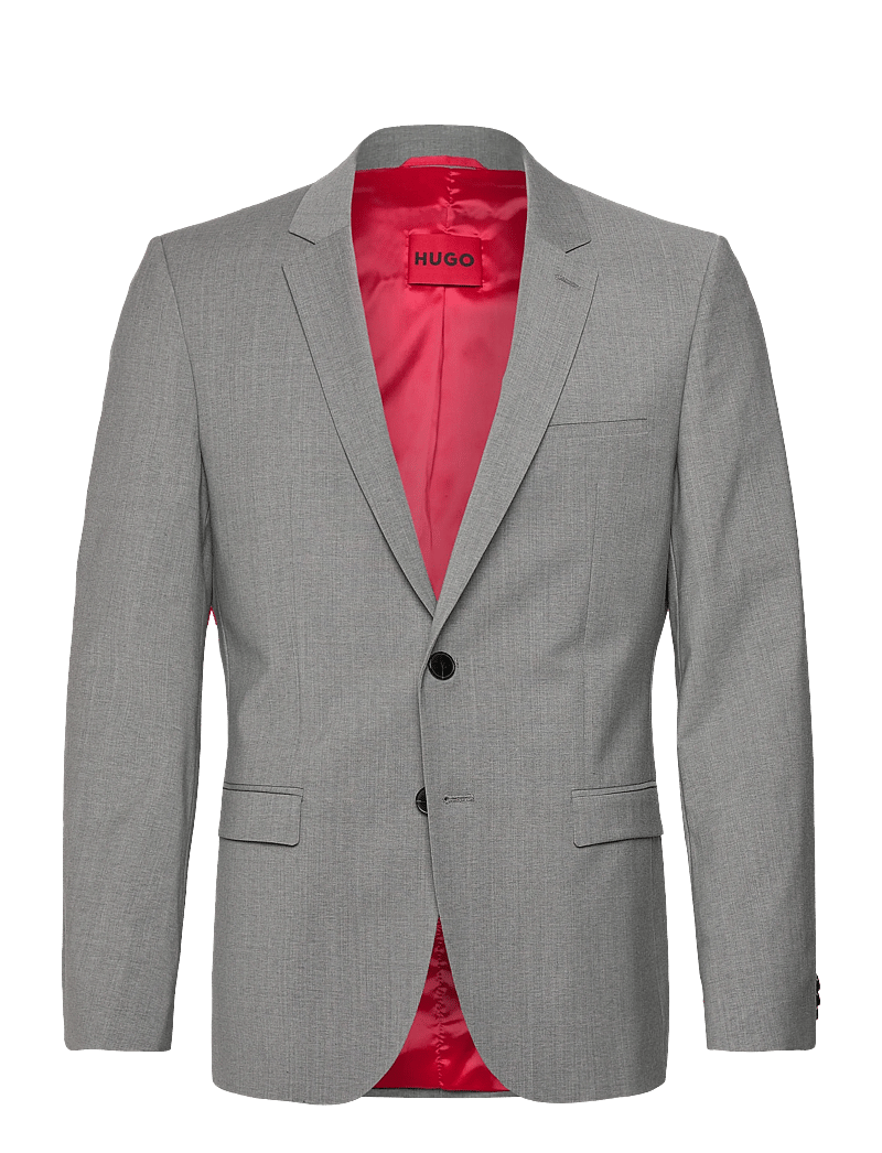 HUGO - Arti214X - Ühe rinnatisega pintsakud - dark grey - 0