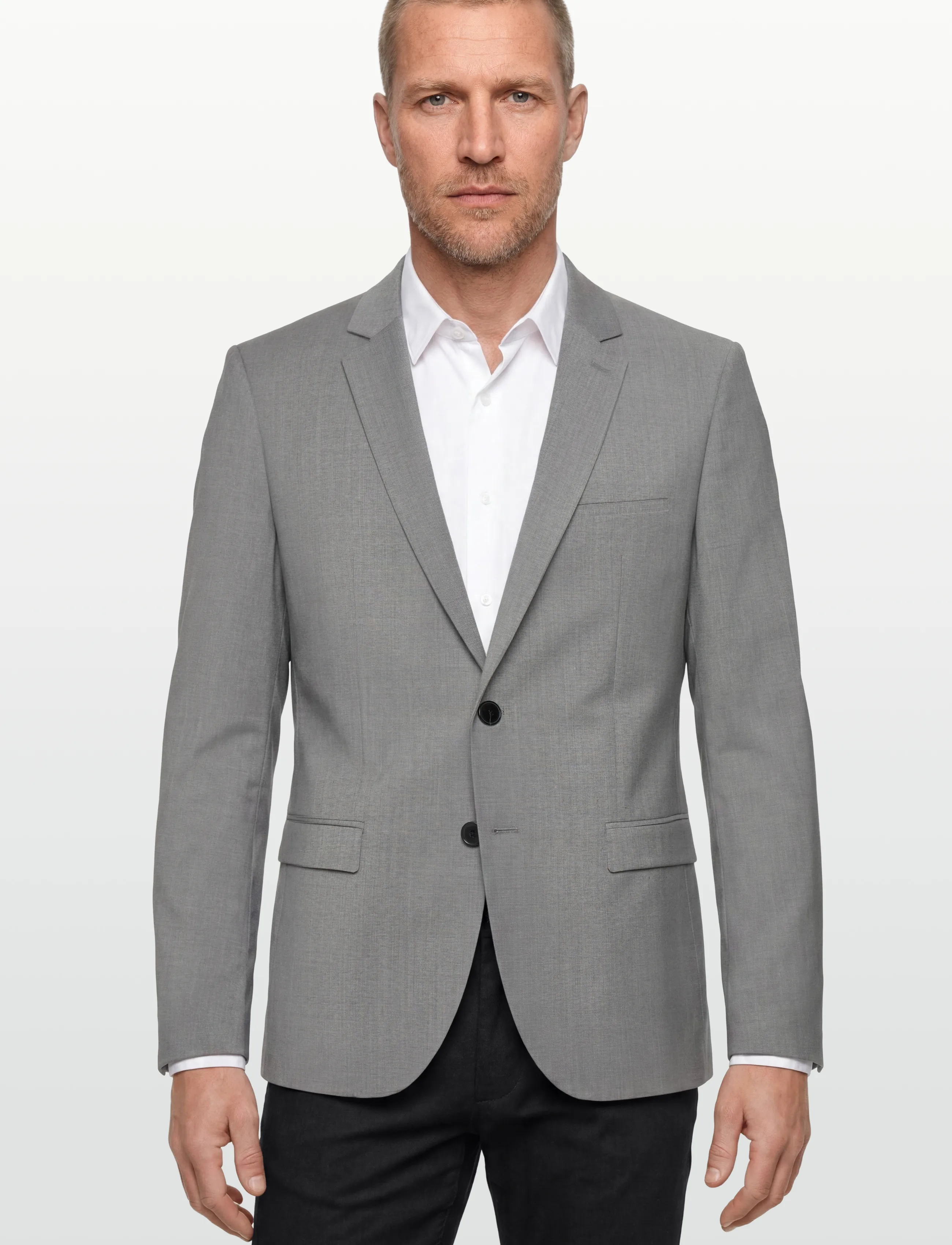 HUGO - Arti214X - single breasted blazers - dark grey - 3