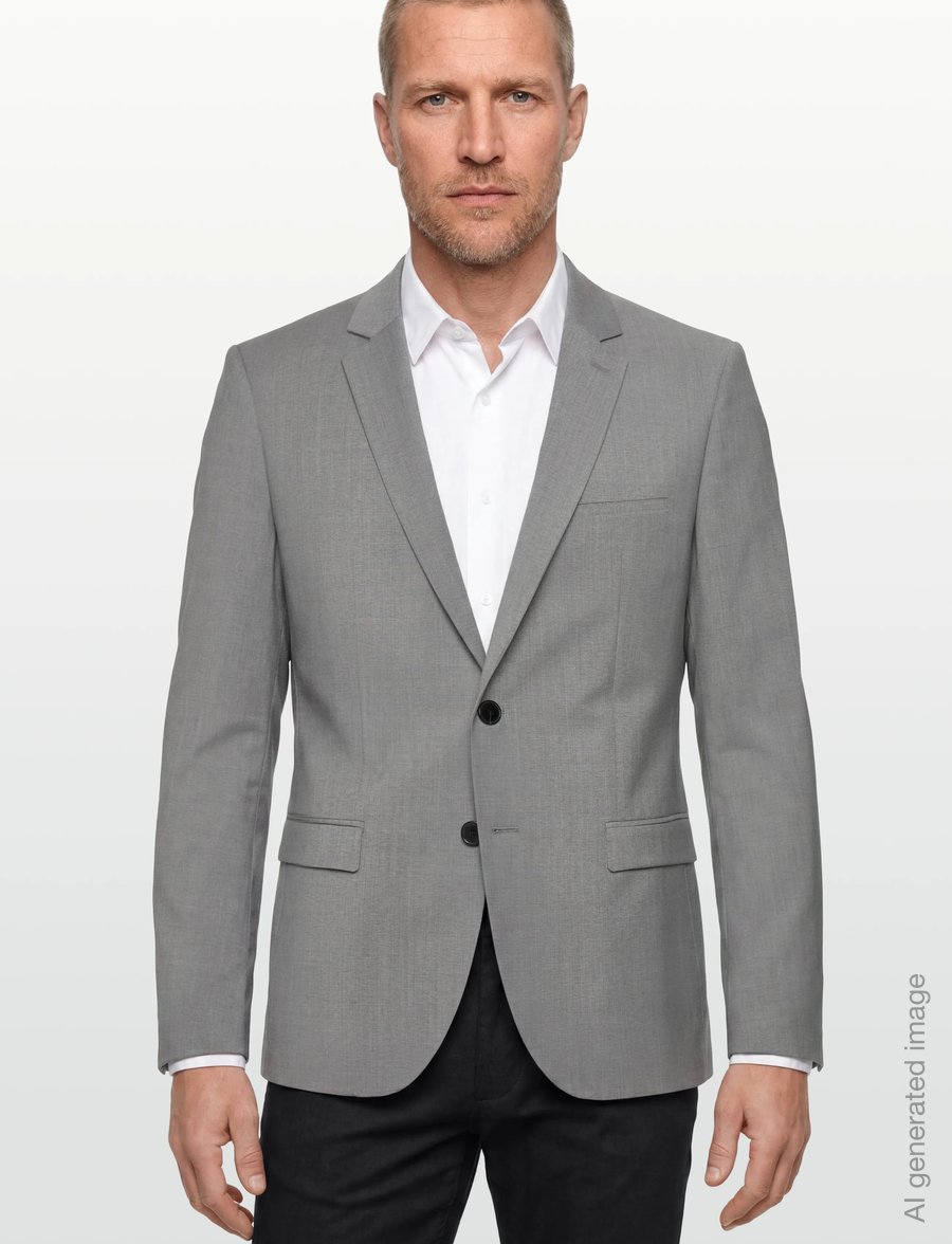 HUGO - Arti214X - Üherealised pintsakud - dark grey - 3