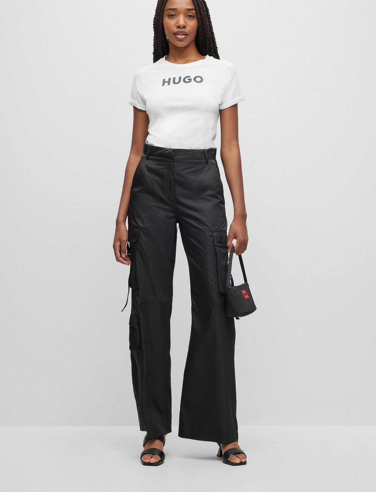 HUGO - The HUGO Tee - marškinėliai - white - 1