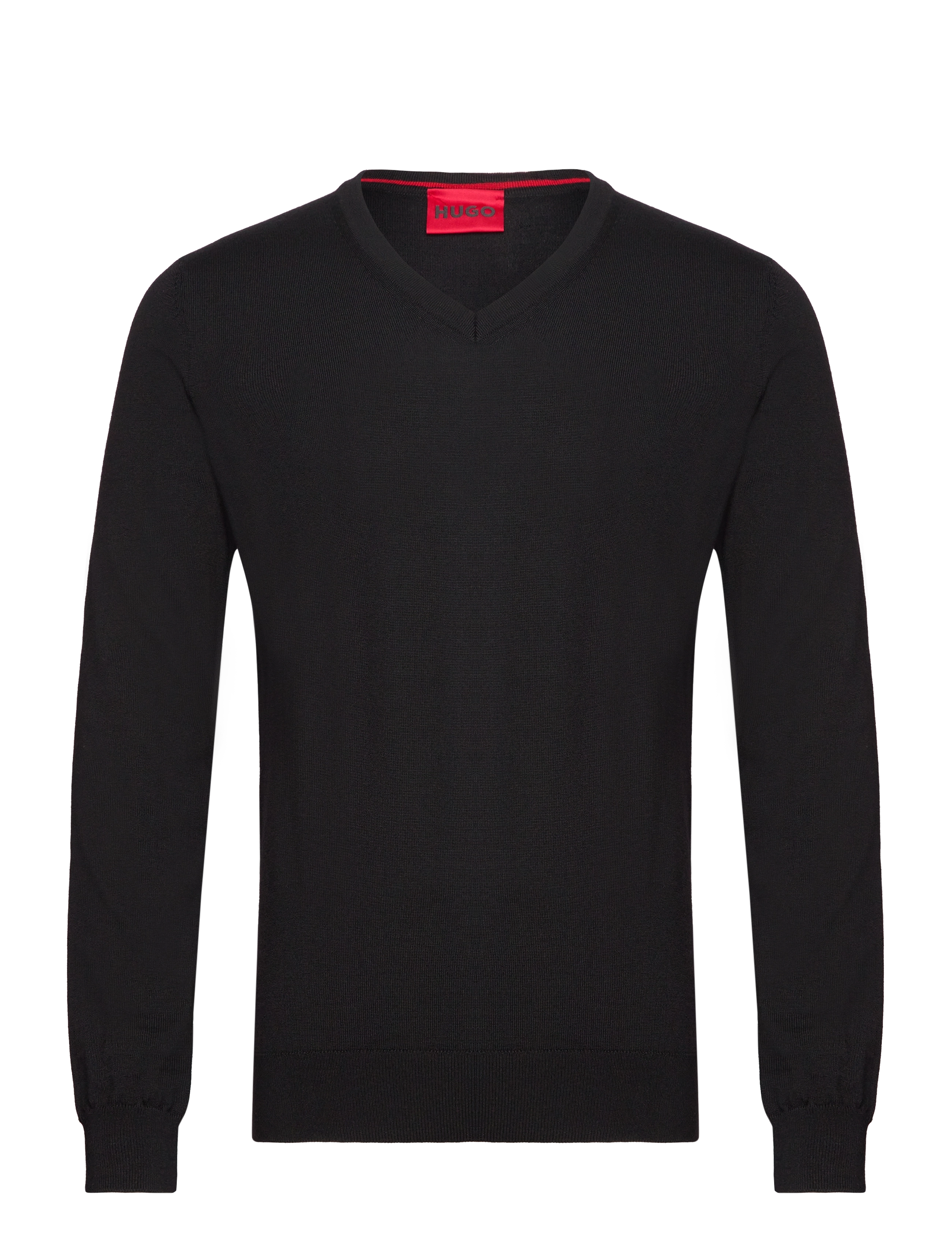 HUGO San Vredo-M, S, Knitwear, Schwarz - V-necks, Männerswear