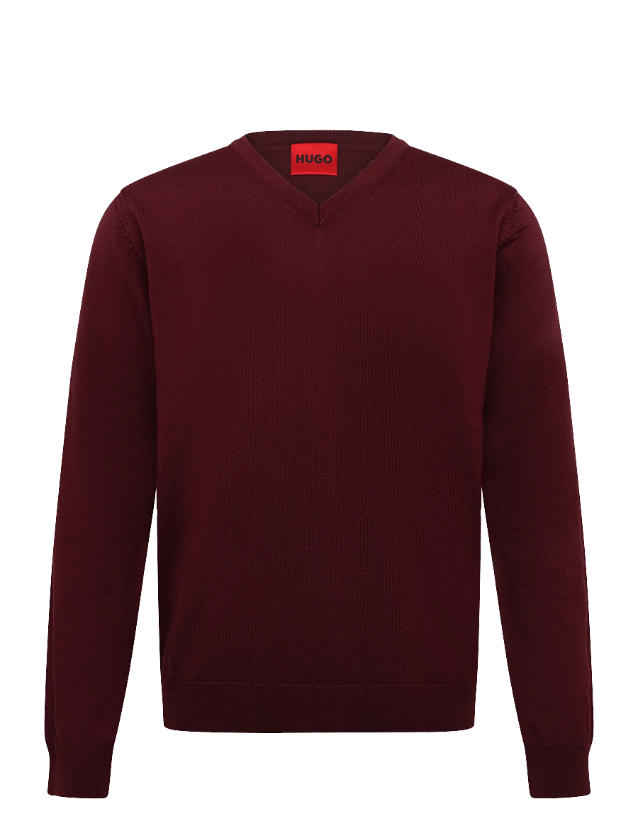 HUGO - San Vredo-M - v-ausschnitt - dark pink - 0