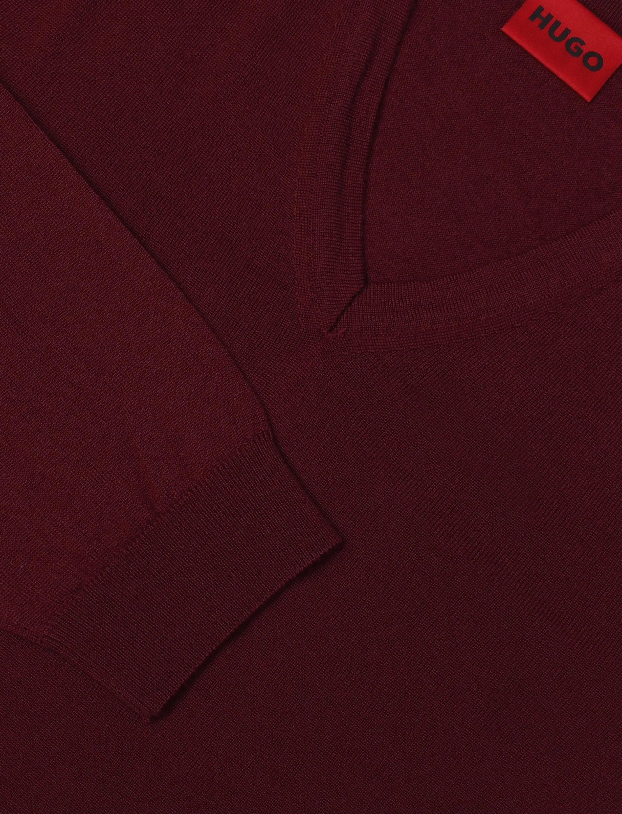 HUGO - San Vredo-M - v-ausschnitt - dark pink - 2