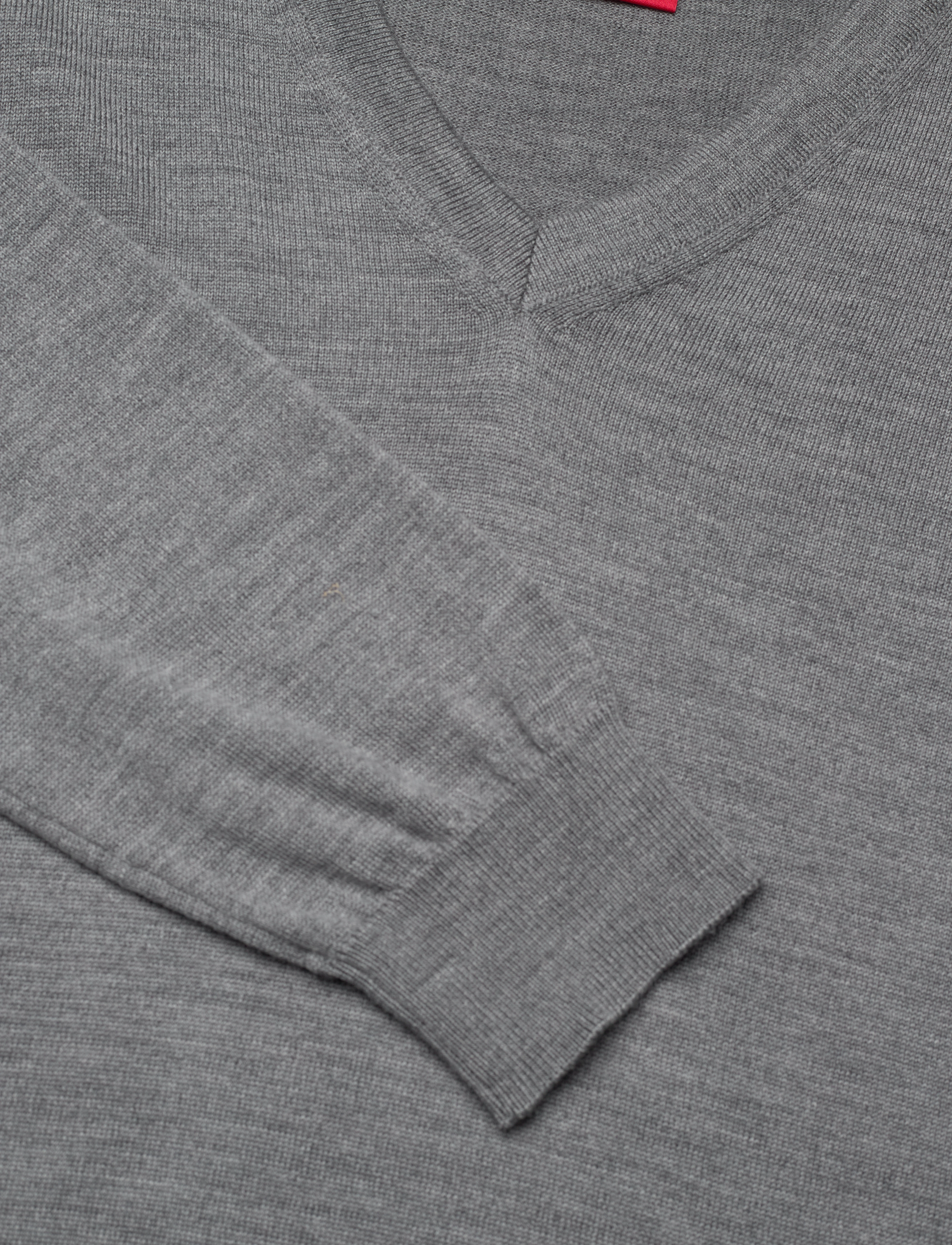 HUGO - San Vredo-M - basic-strickmode - medium grey - 2