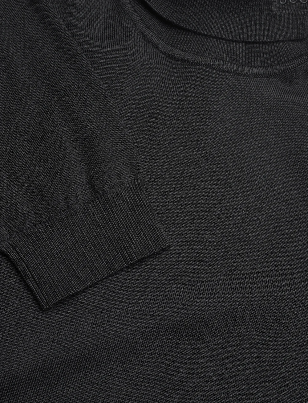 HUGO - San Thomas-M - rollkragen - black - 4