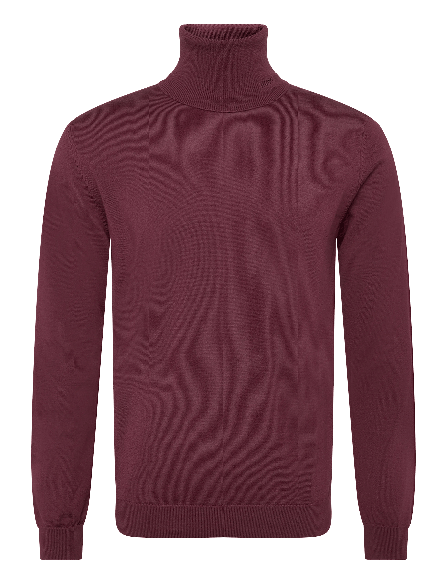 HUGO - San Thomas-M - rollkragenpullover - dark pink - 0