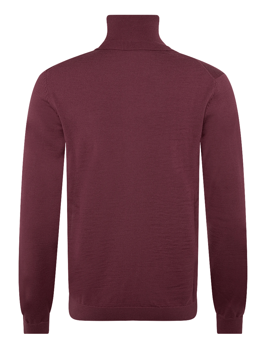 HUGO - San Thomas-M - rollkragenpullover - dark pink - 1