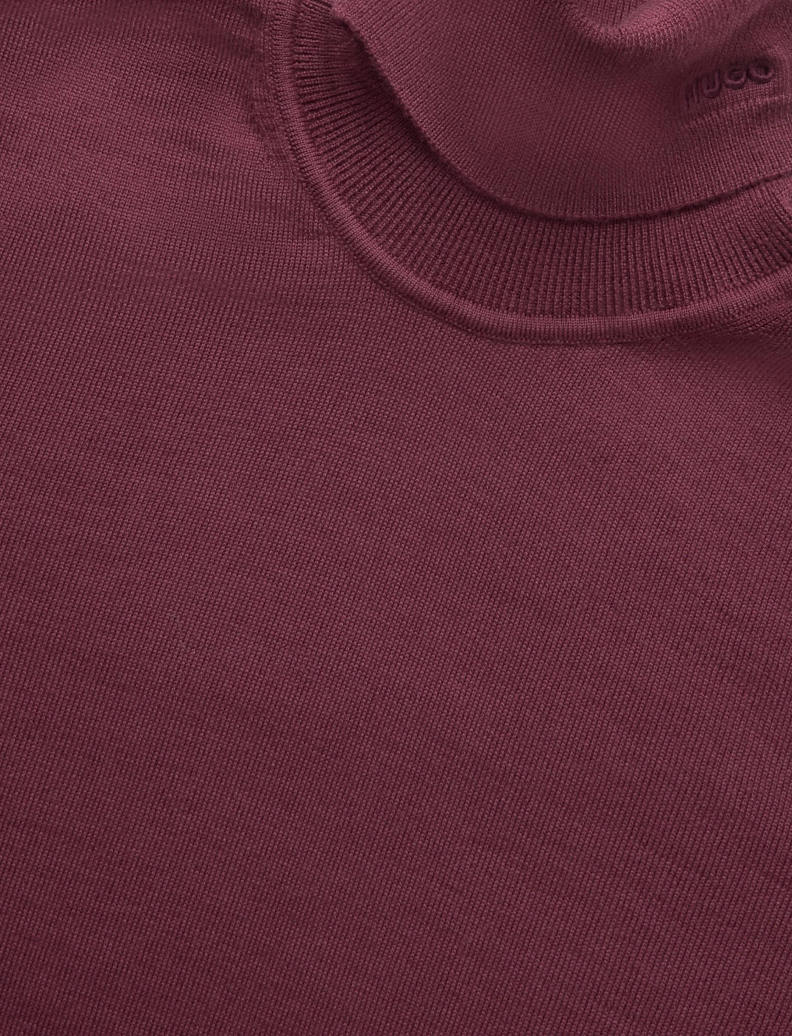 HUGO - San Thomas-M - rollkragenpullover - dark pink - 2