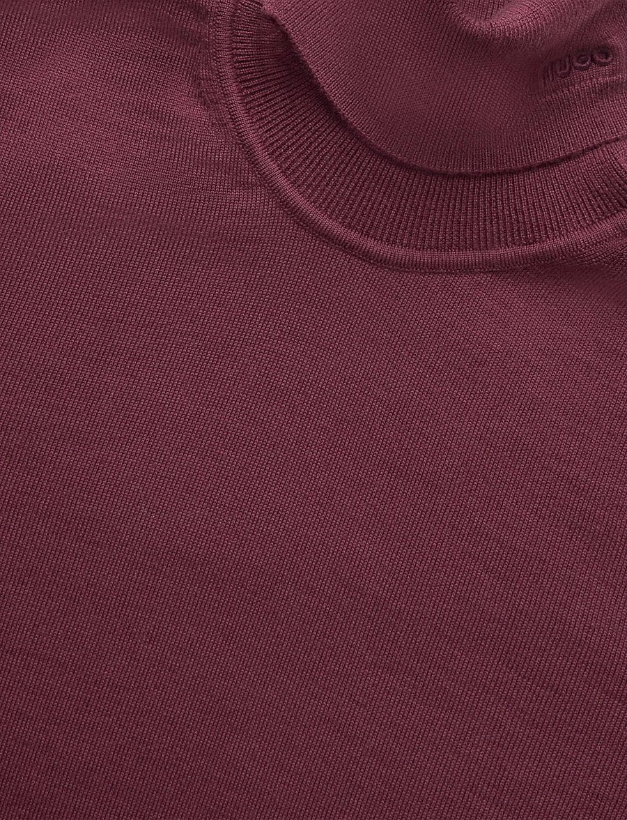 HUGO - San Thomas-M - rollkragenpullover - dark pink - 2